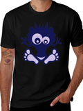 Funky Monster Graphic Black T-Shirt