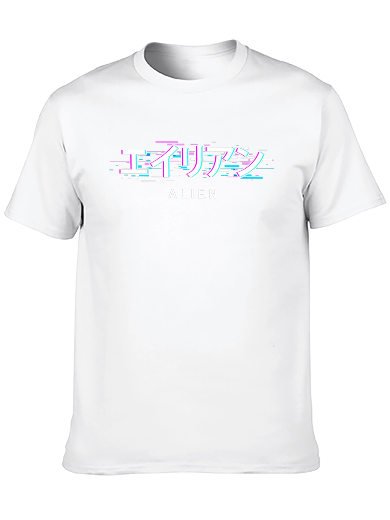 Glitch Alien Graphic T-Shirt - Trendy Streetwear