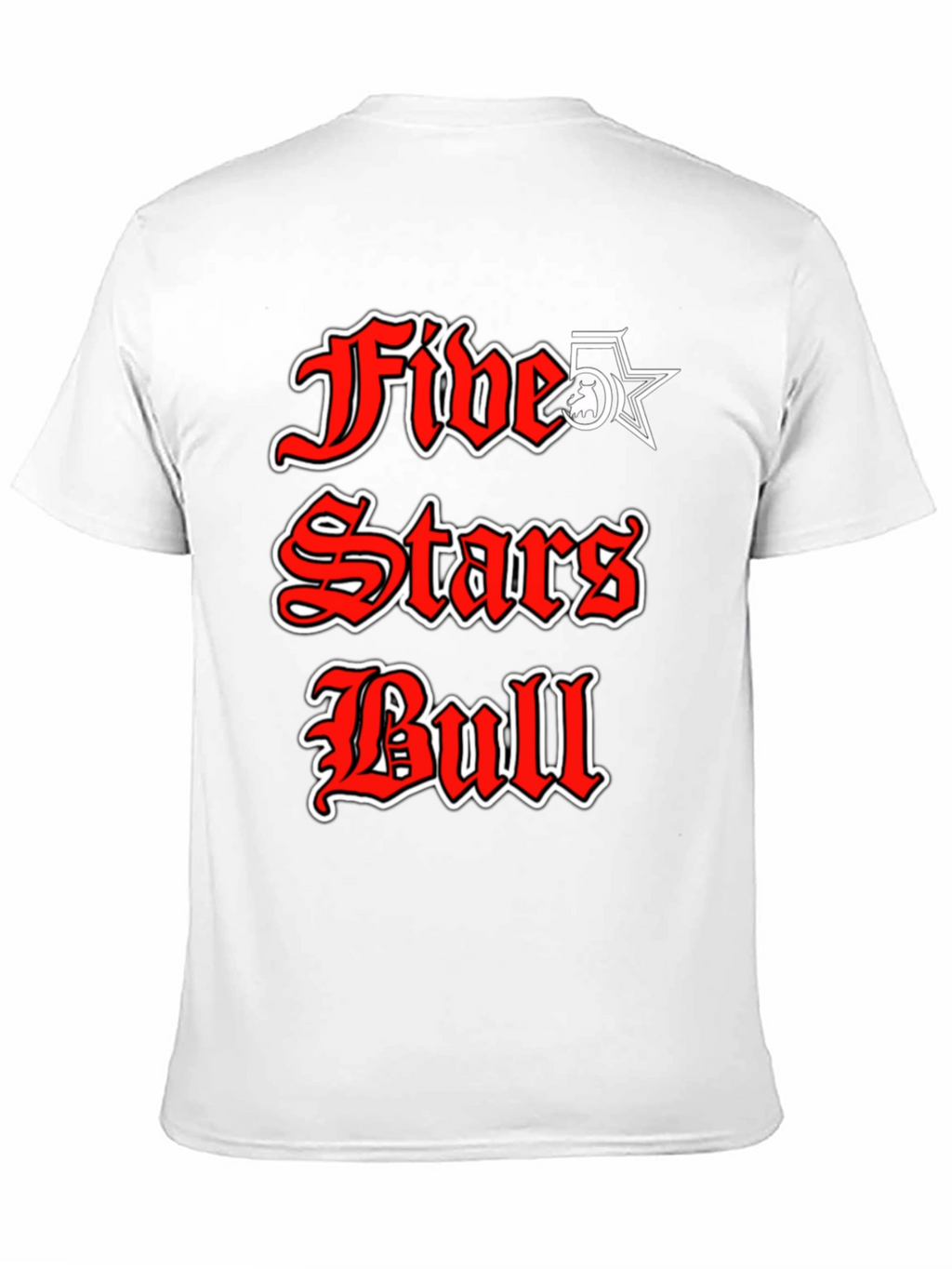 Five Stars Bull Graphic T-Shirt