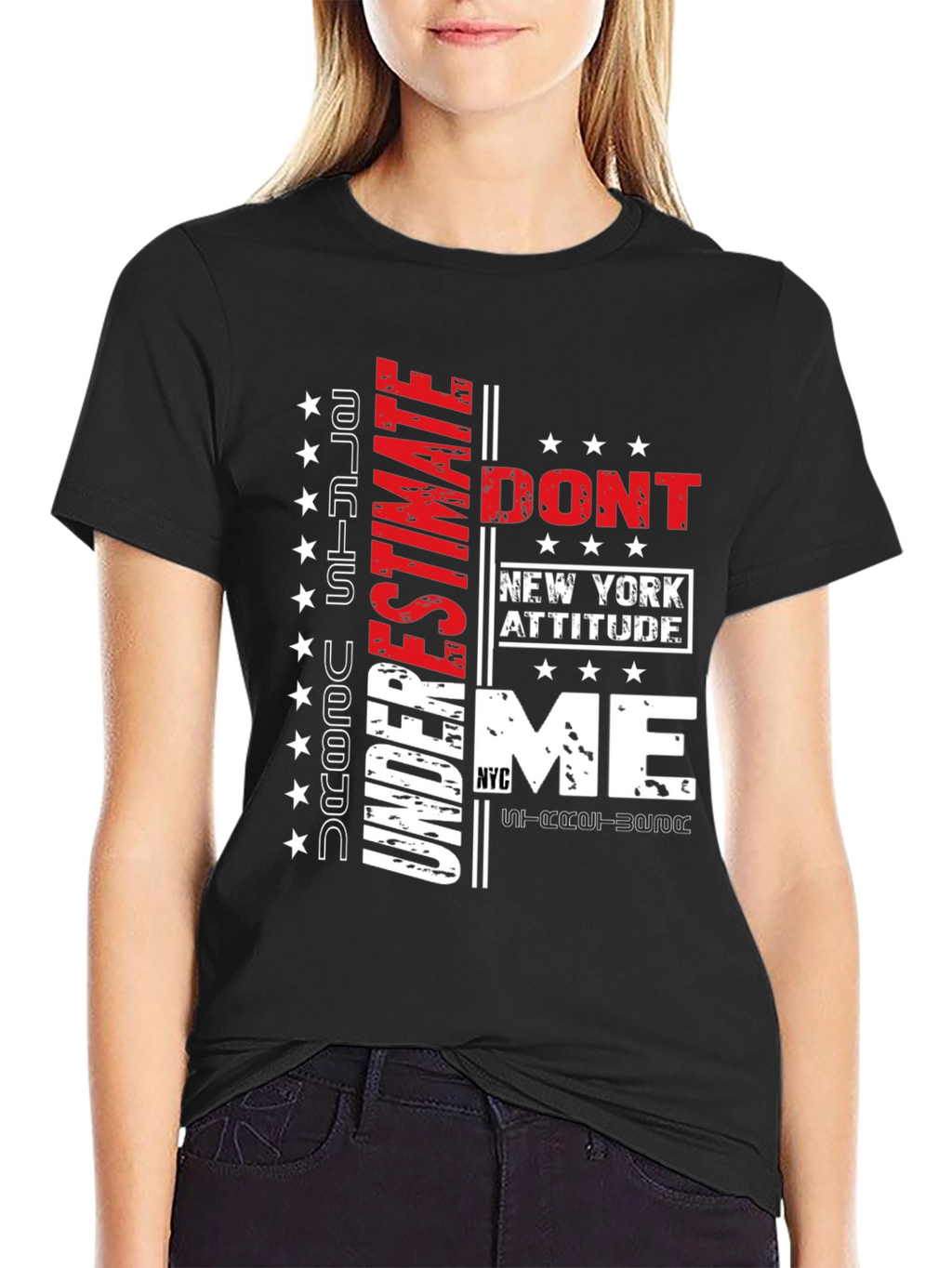 Edgy Dont Underestimate Me Graphic Tee