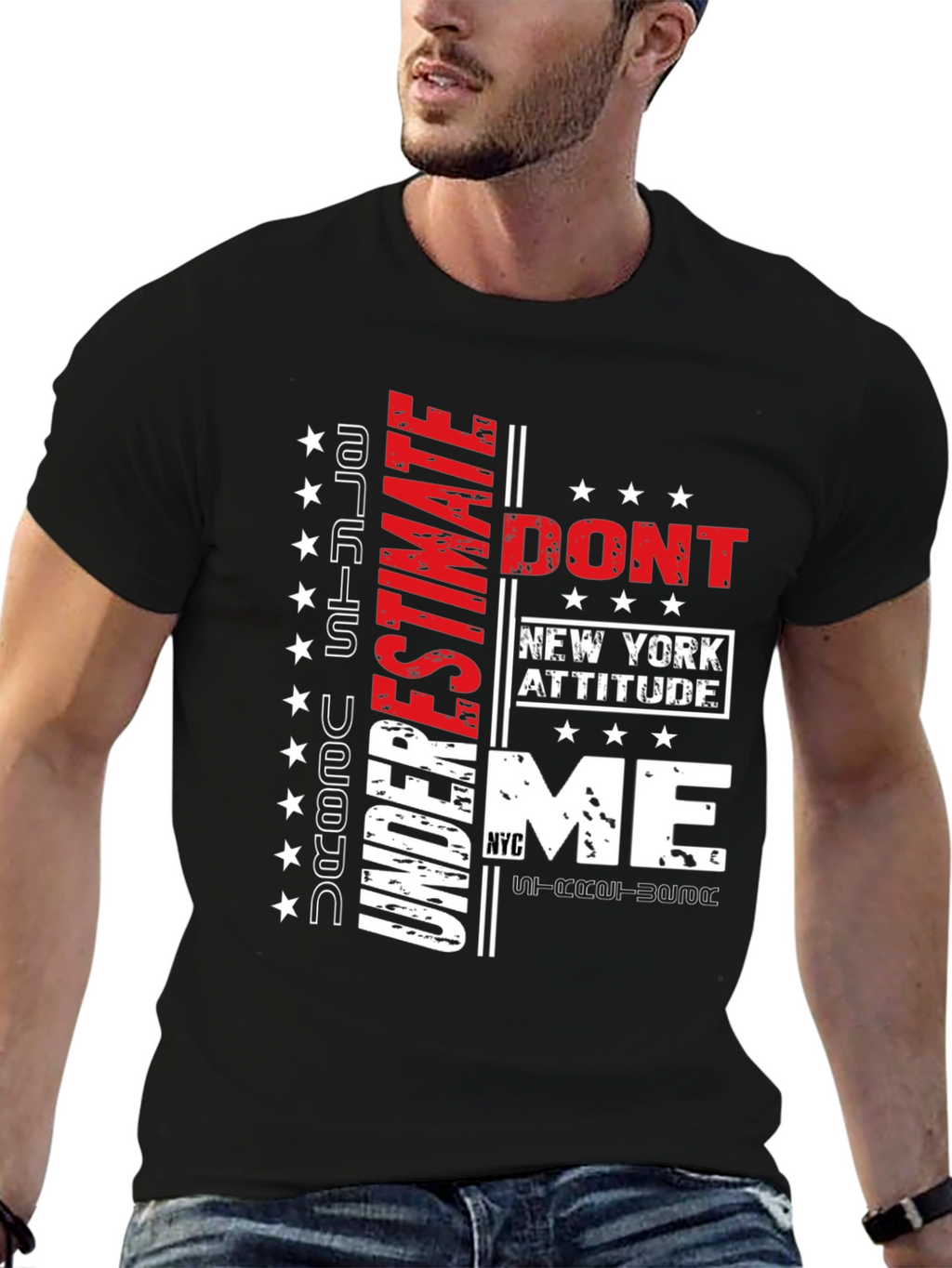 Edgy Dont Underestimate Me Graphic Tee