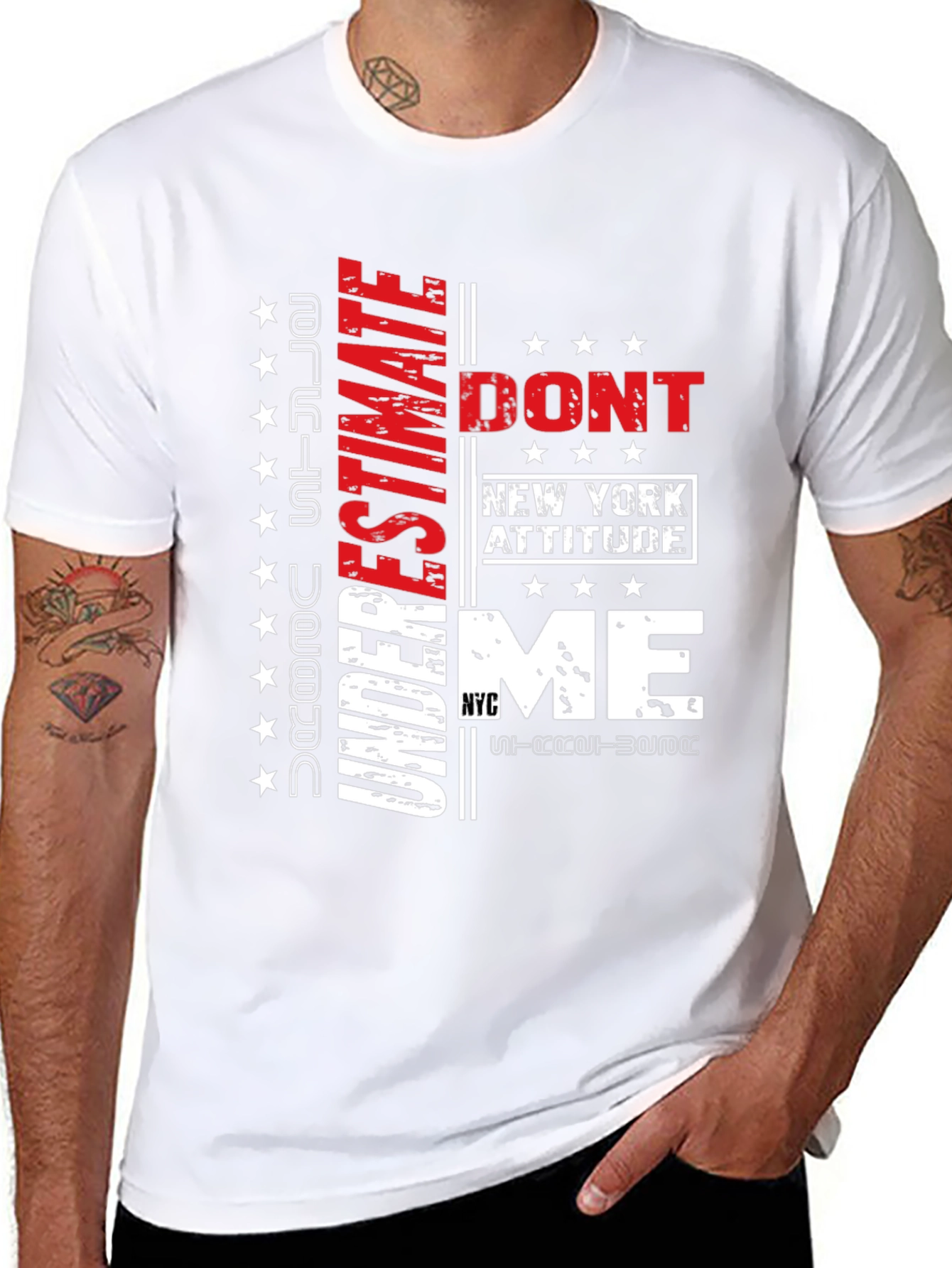 Edgy Dont Underestimate Me Graphic Tee