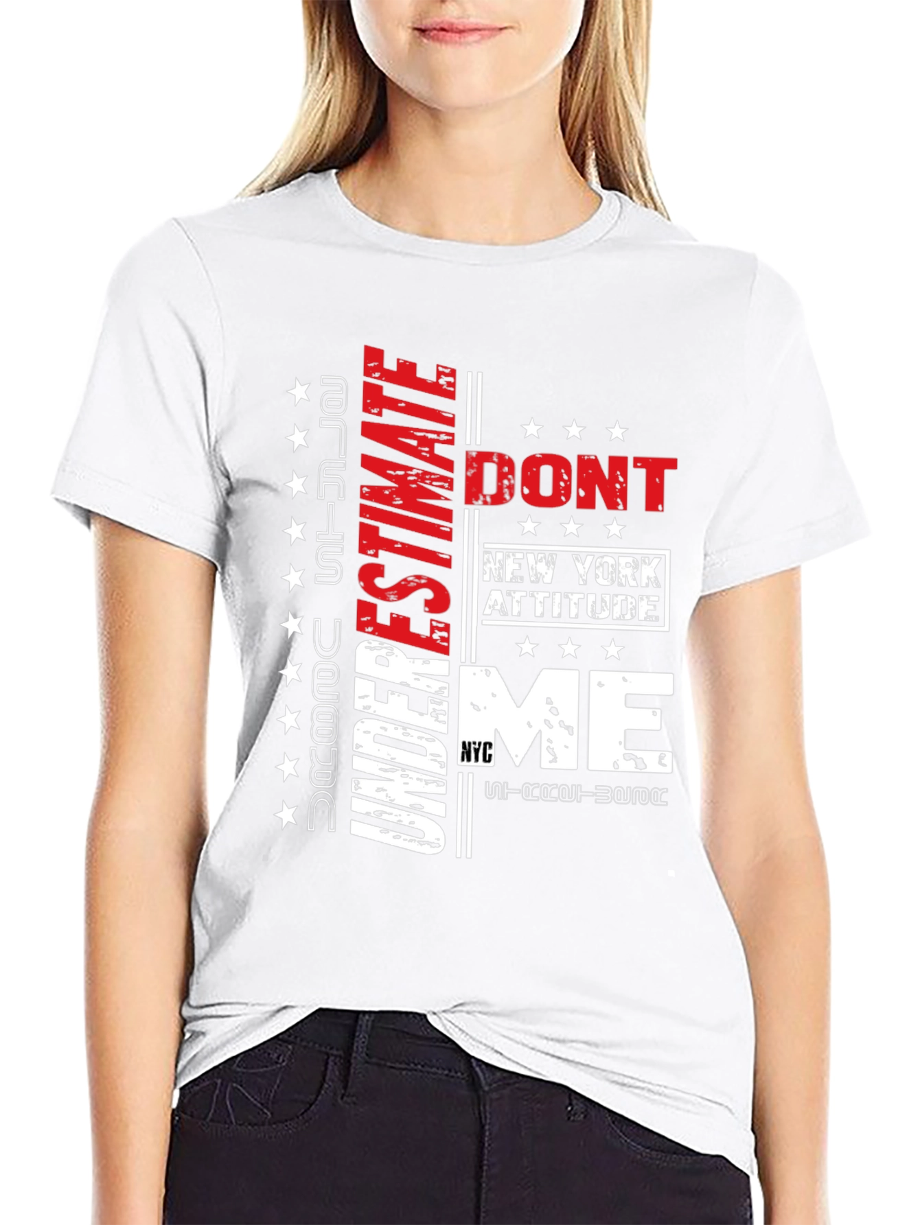 Edgy Dont Underestimate Me Graphic Tee