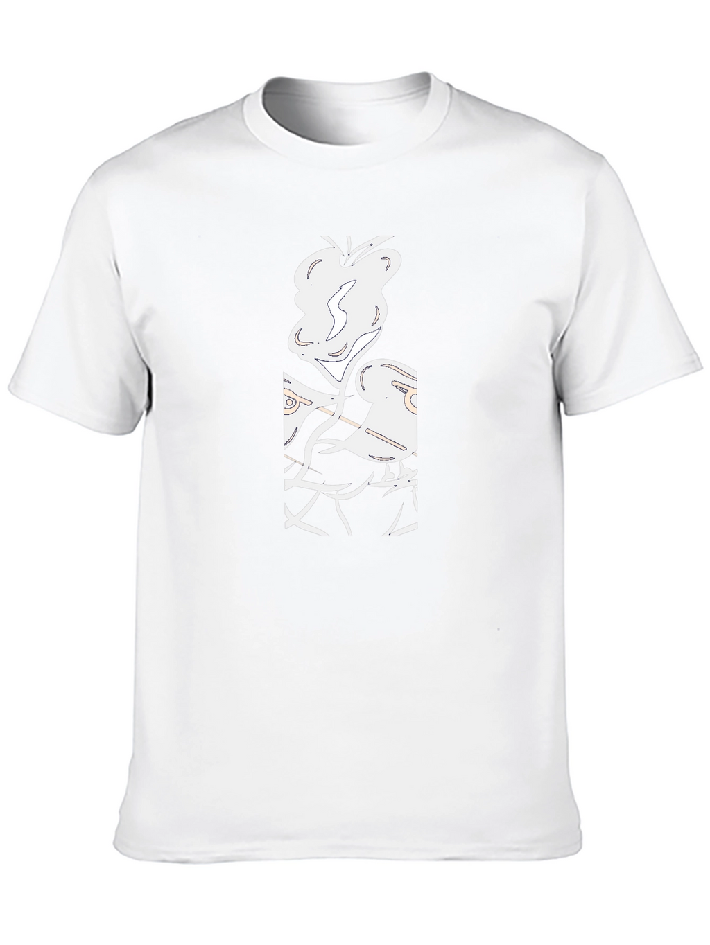 Abstract Graphic Black T-Shirt