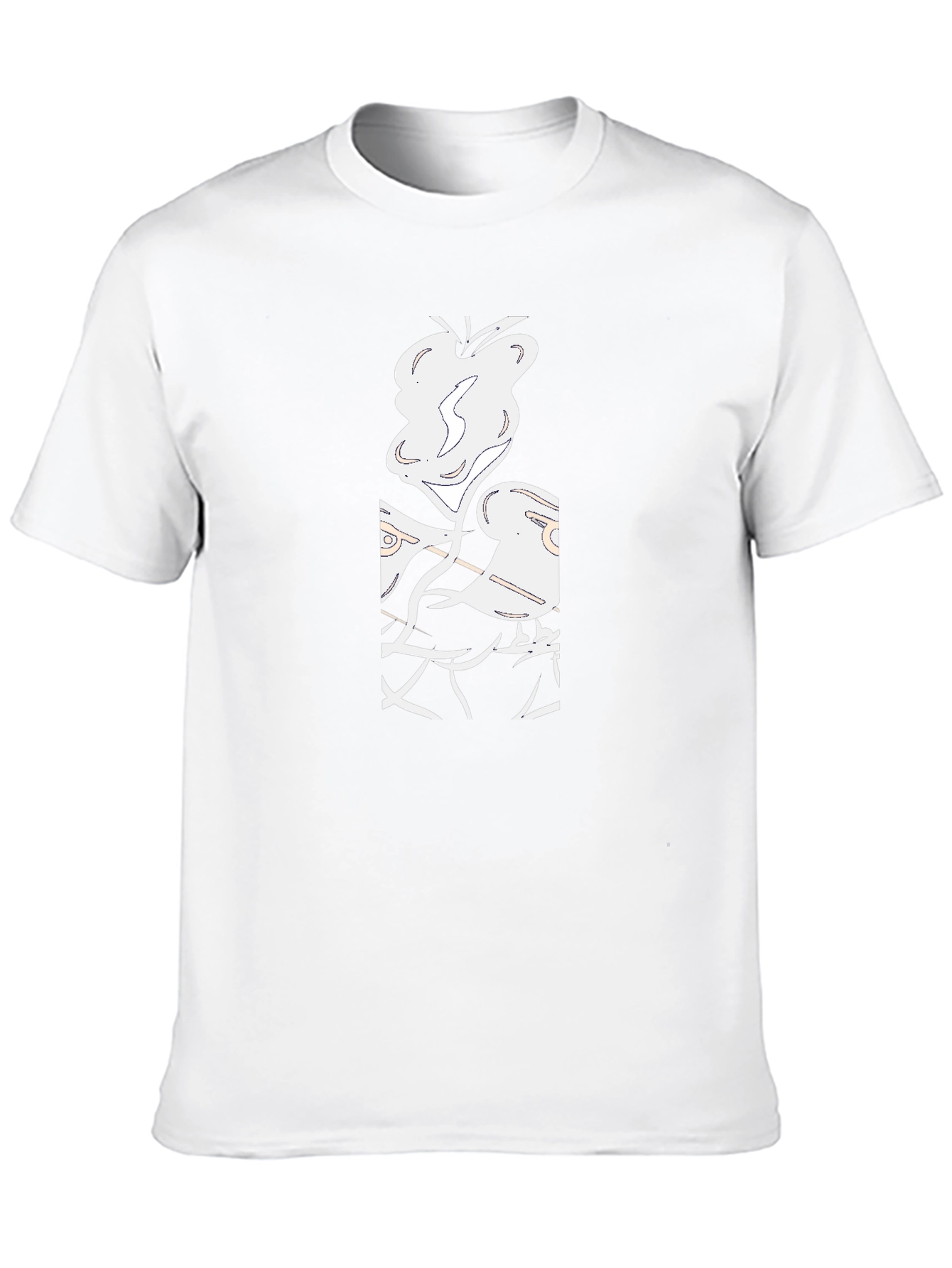 Abstract Graphic Black T-Shirt
