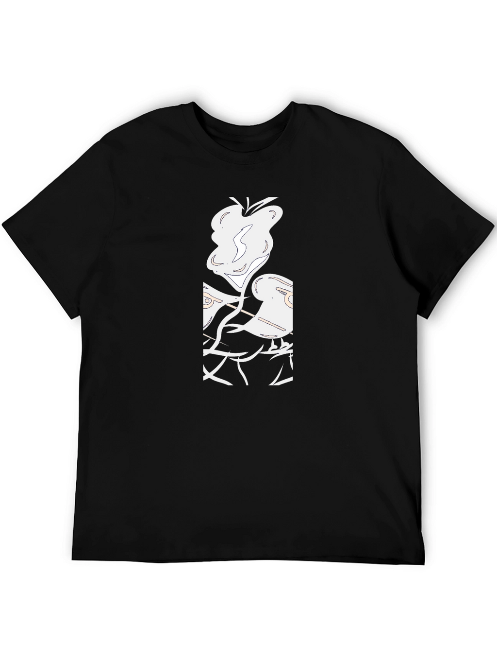 Abstract Graphic Black T-Shirt