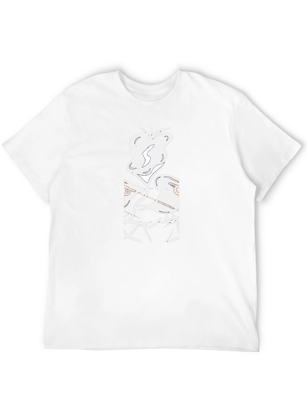 Abstract Graphic Black T-Shirt