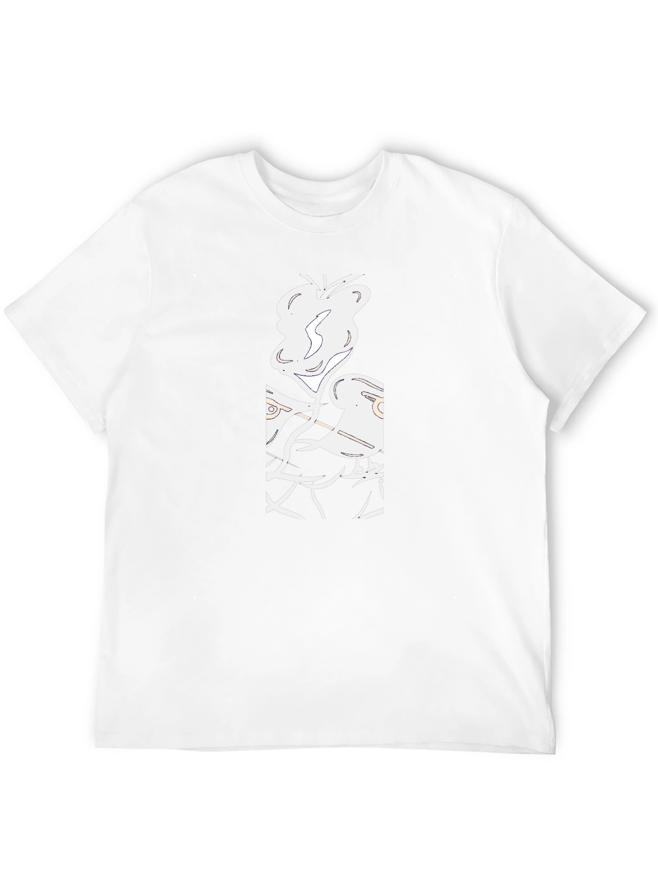 Abstract Graphic Black T-Shirt