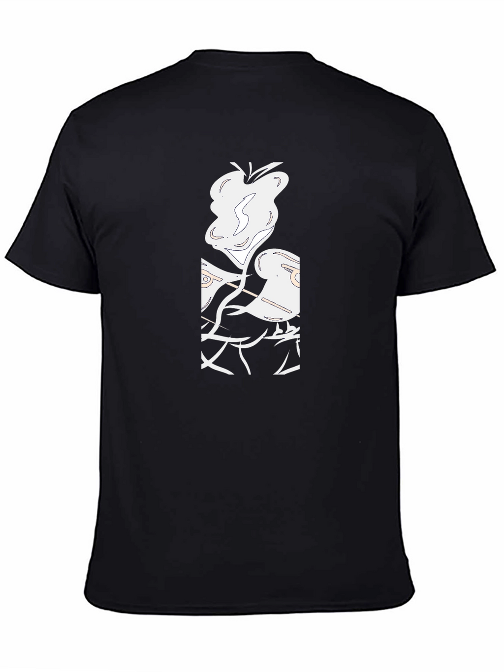 Abstract Graphic Black T-Shirt