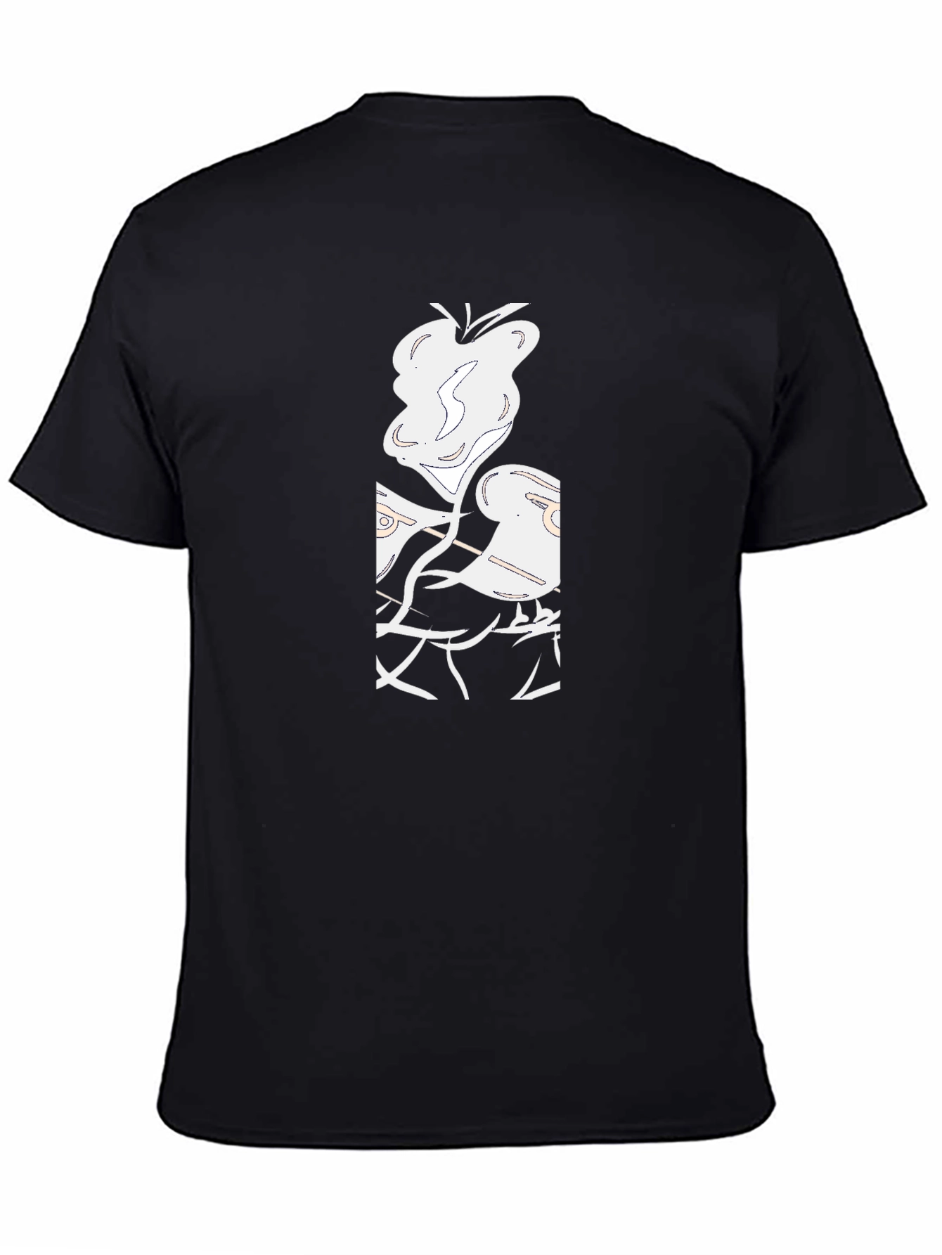 Abstract Graphic Black T-Shirt