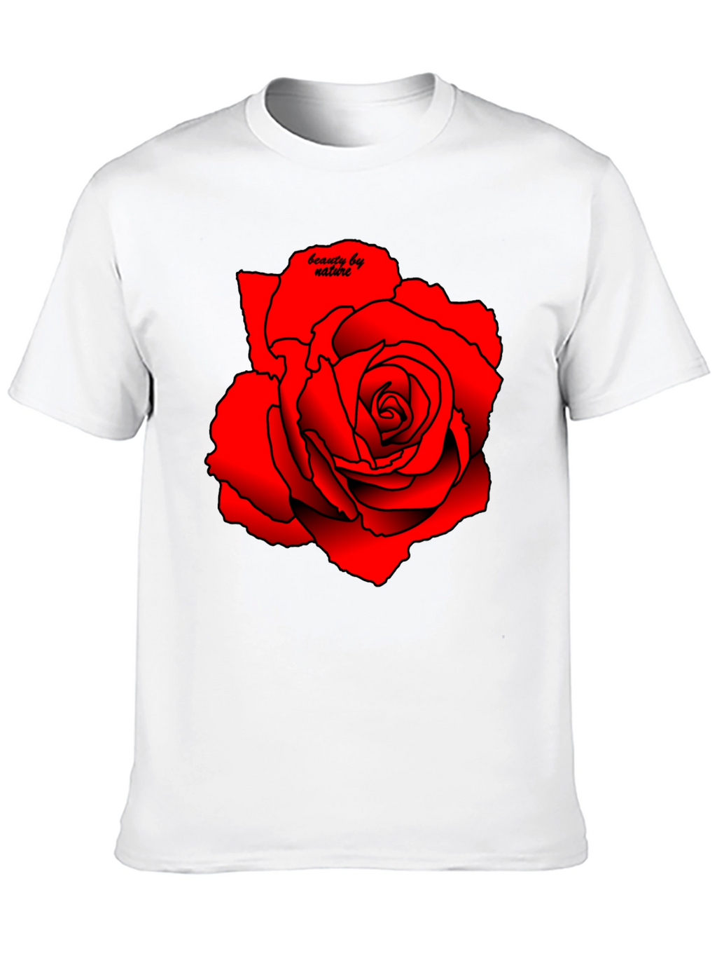 Red Rose Graphic Tee - Beauty by Nature