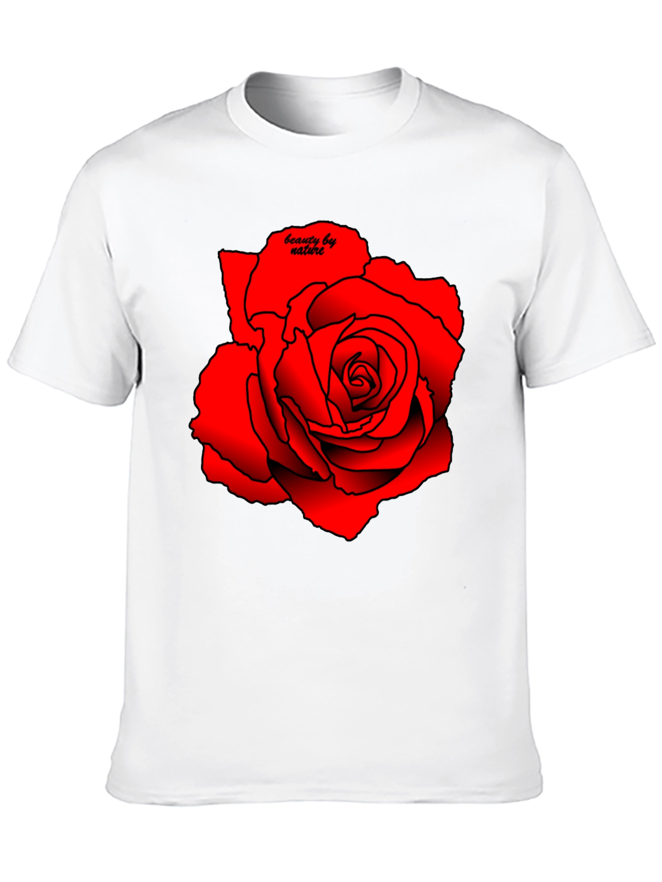 Red Rose Graphic Tee - Beauty by Nature