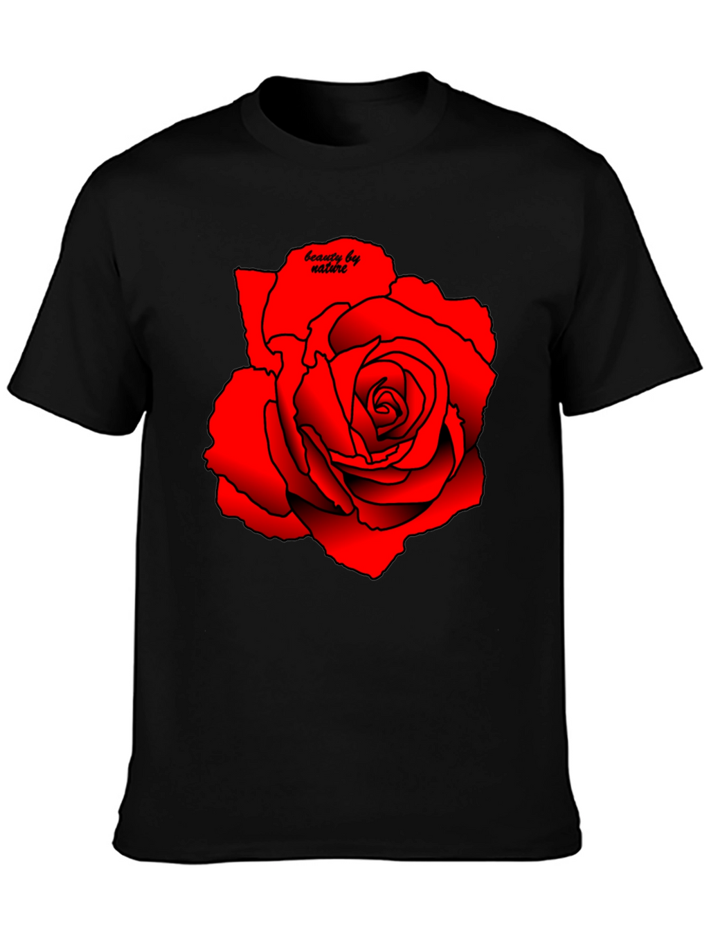 Red Rose Graphic Tee - Beauty by Nature