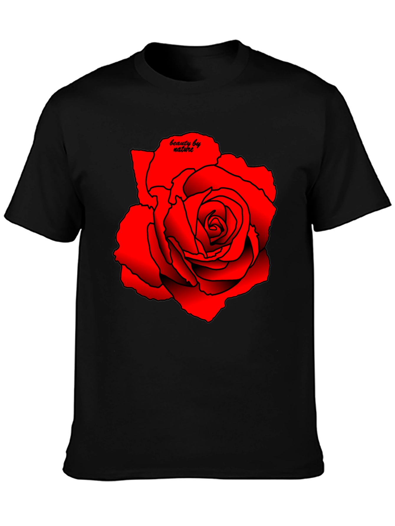 Red Rose Graphic Tee - Beauty by Nature