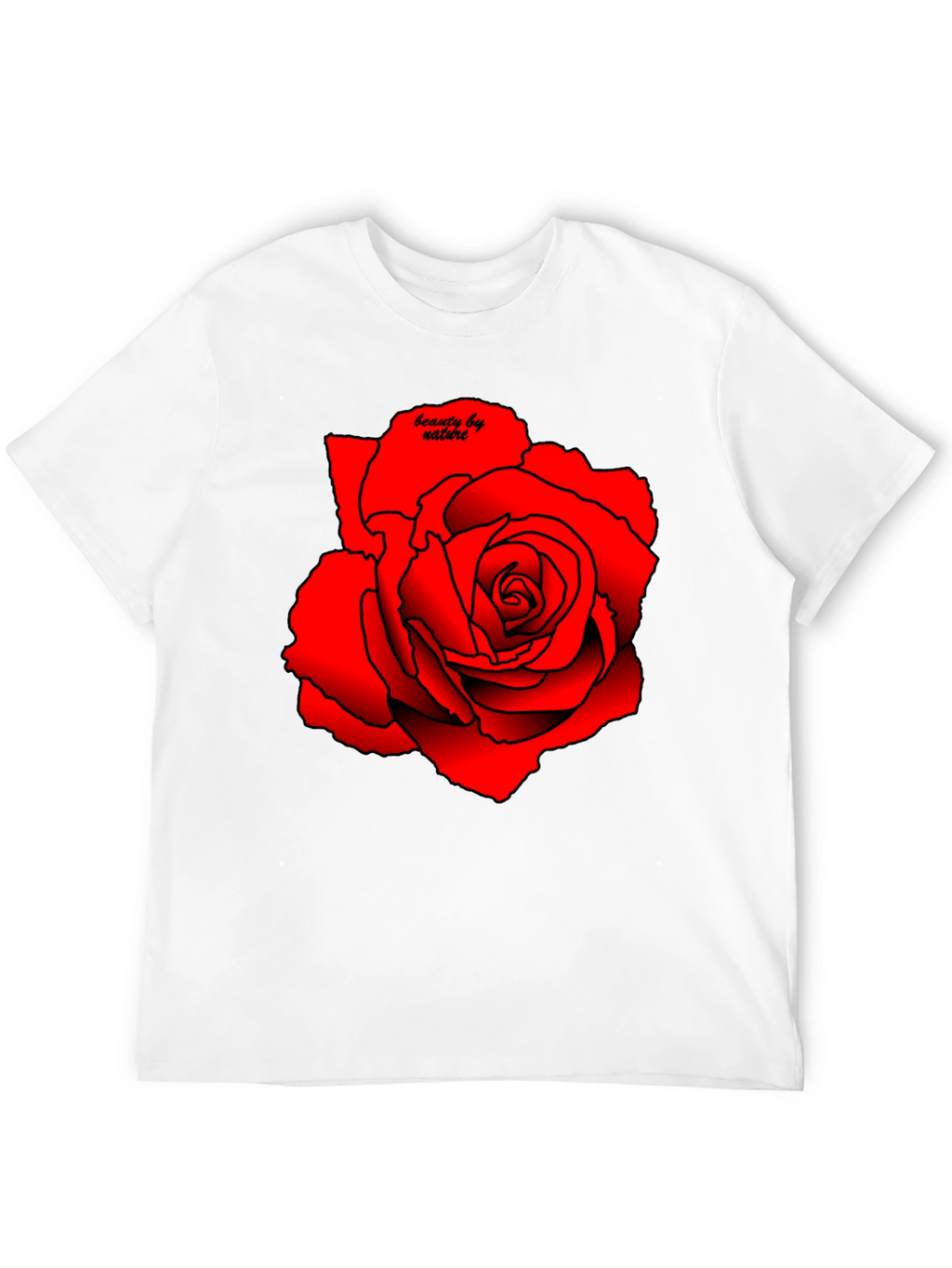 Red Rose Graphic Tee - Beauty by Nature