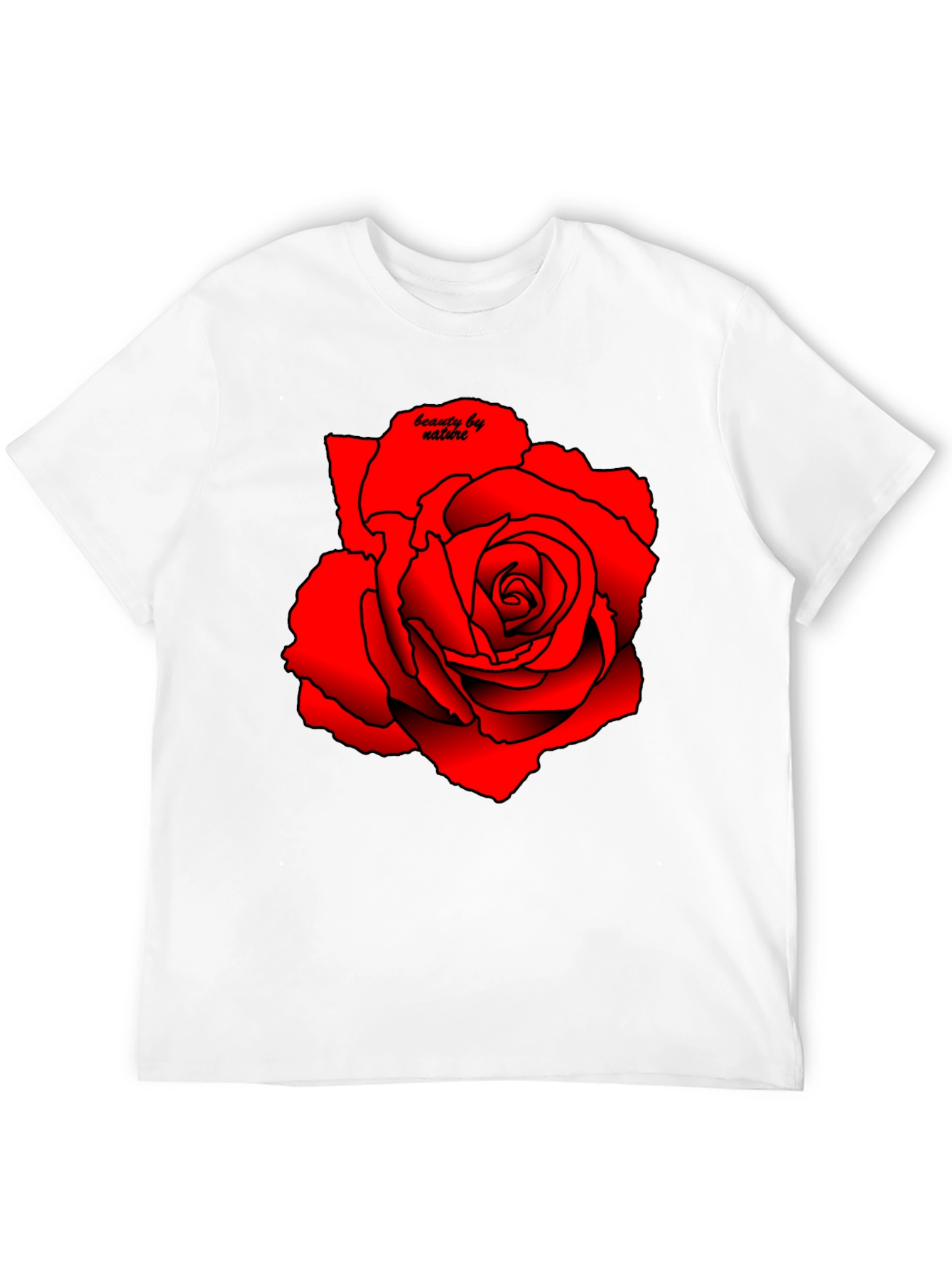 Red Rose Graphic Tee - Beauty by Nature