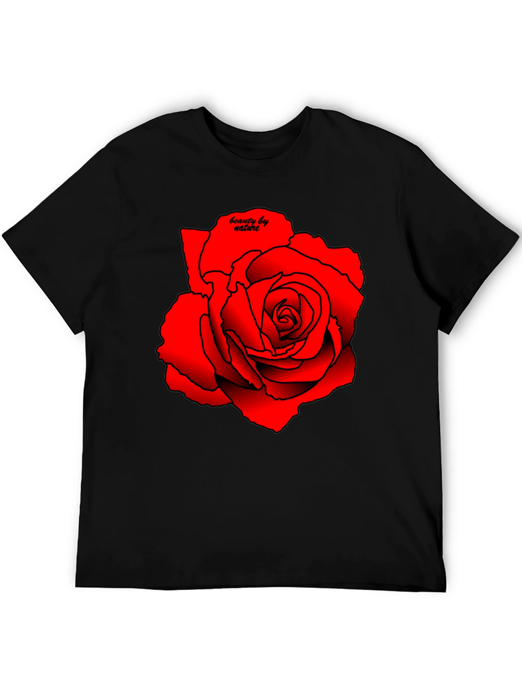 Red Rose Graphic Tee - Beauty by Nature
