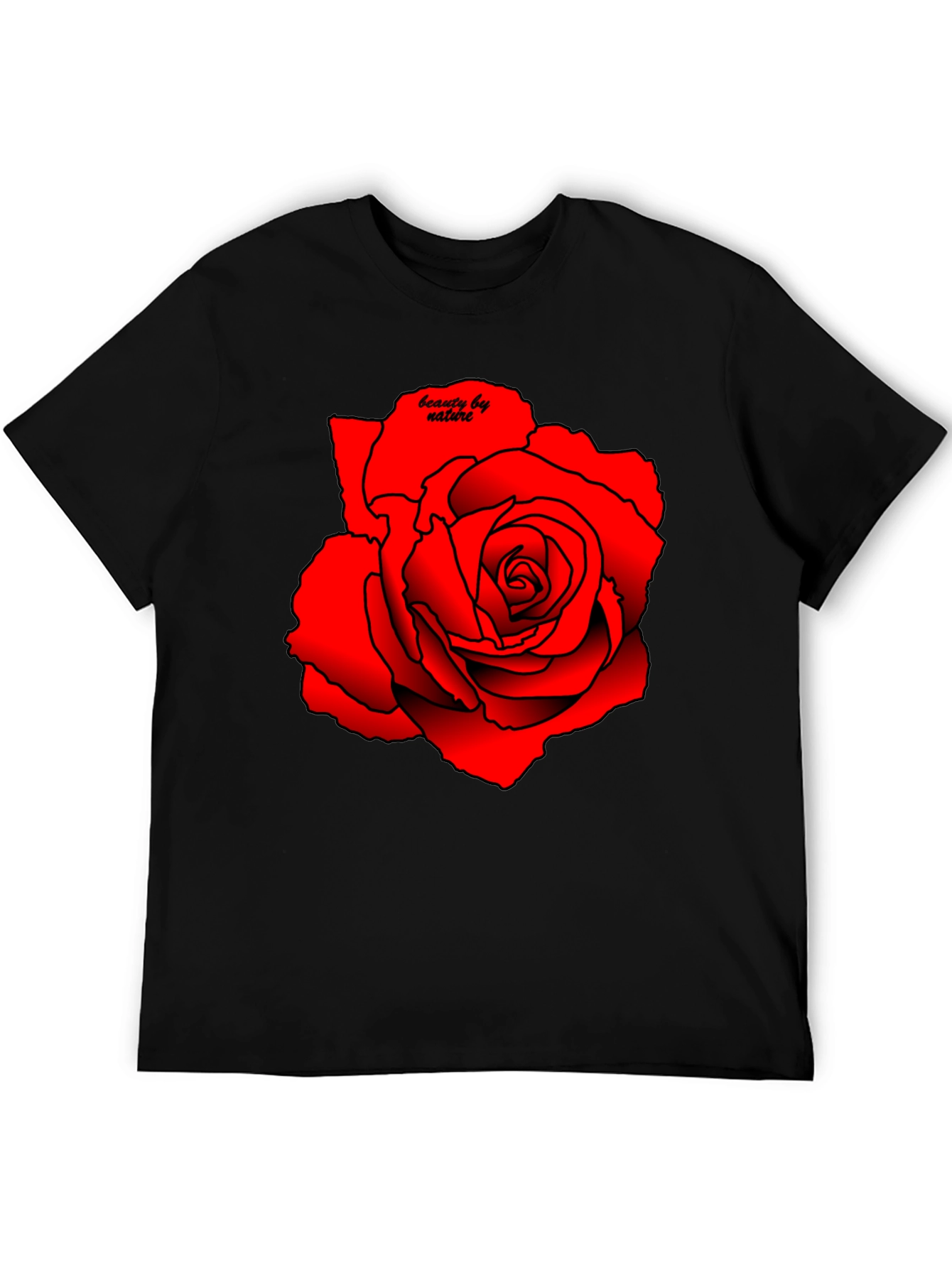 Red Rose Graphic Tee - Beauty by Nature