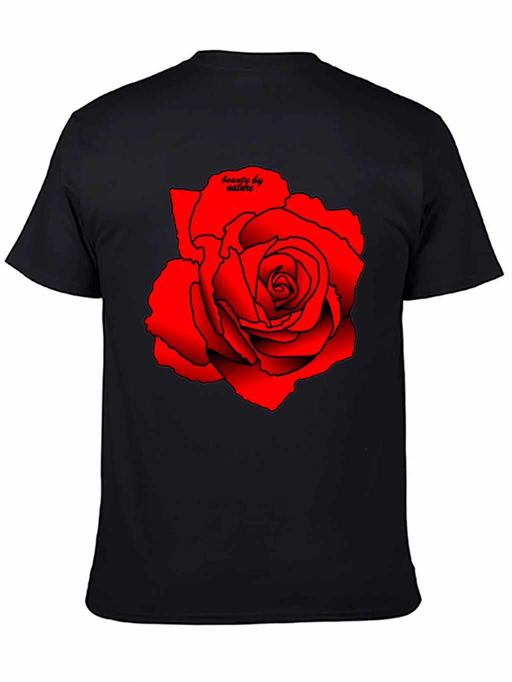 Red Rose Graphic Tee - Beauty by Nature