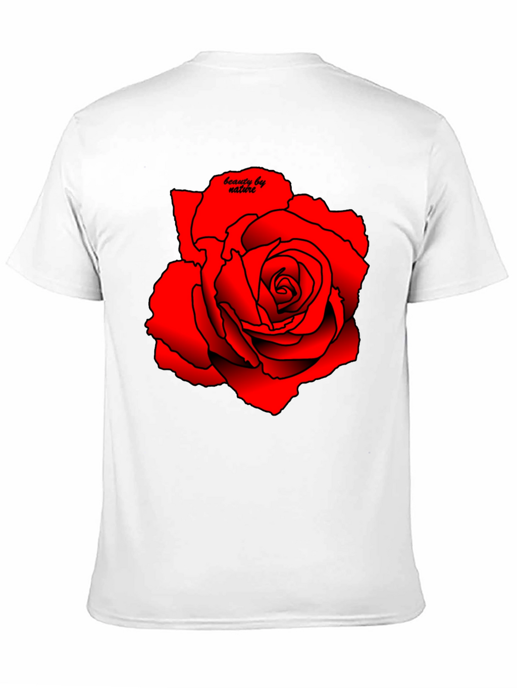 Red Rose Graphic Tee - Beauty by Nature
