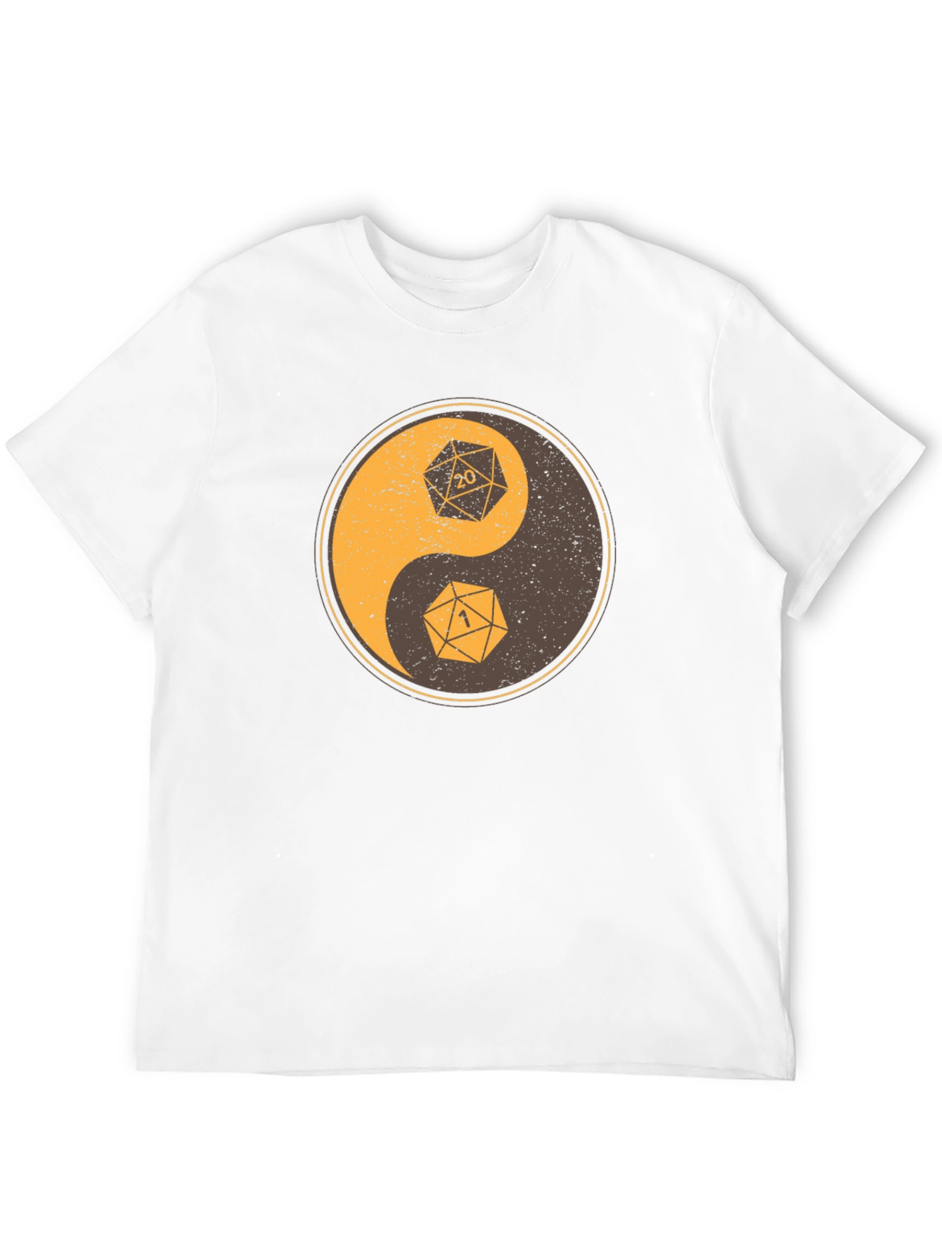 Yin Yang Dice T-Shirt - D20 D&D Gamer Tee