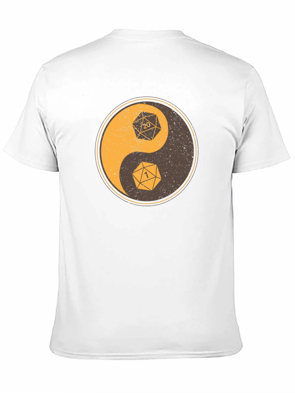 Yin Yang Dice T-Shirt - D20 D&D Gamer Tee