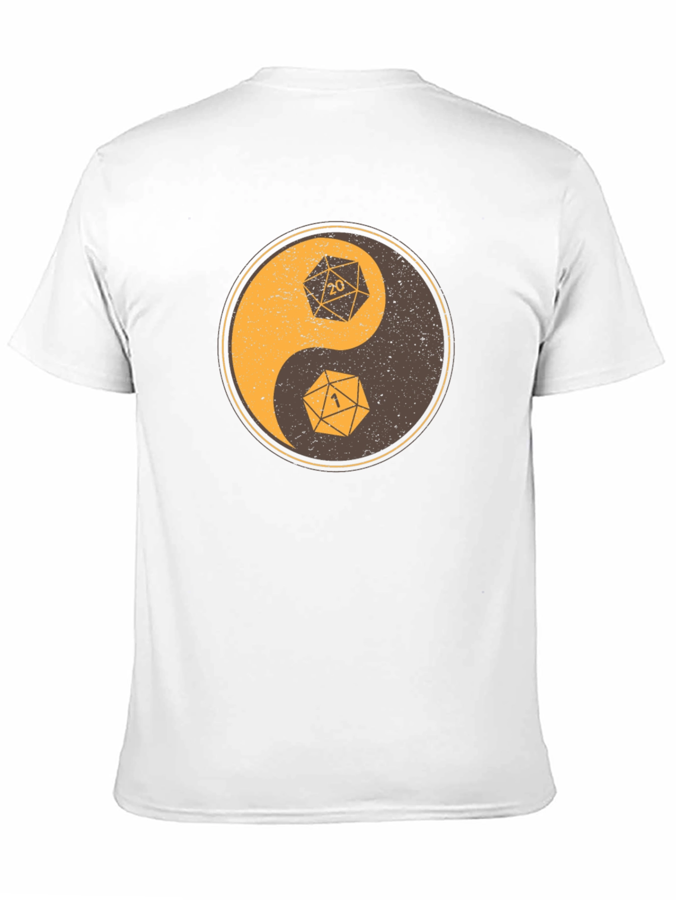 Yin Yang Dice T-Shirt - D20 D&D Gamer Tee