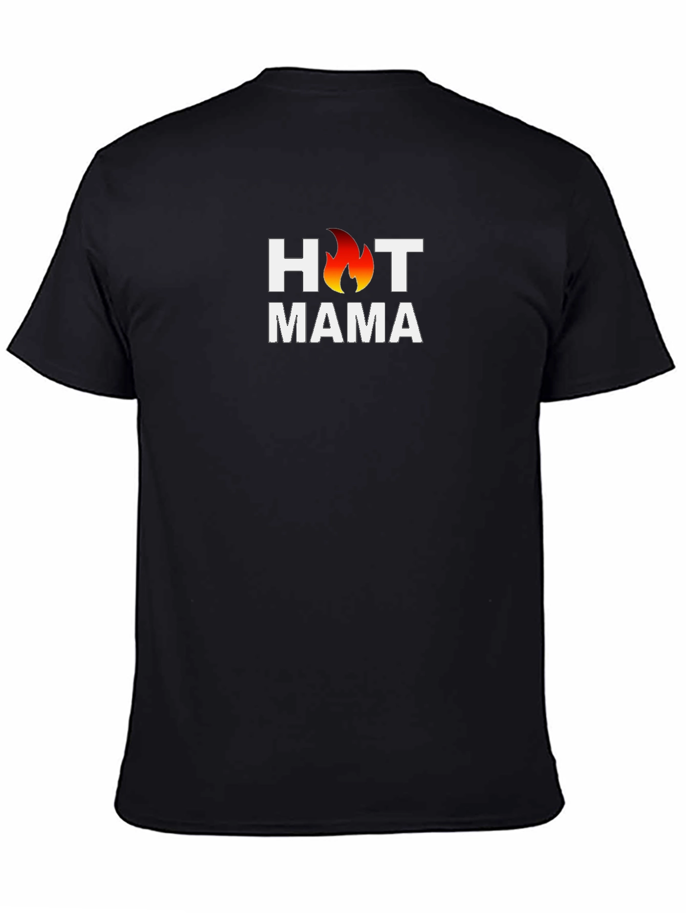 Hot Mama Graphic Tee - Black Cotton T-Shirt