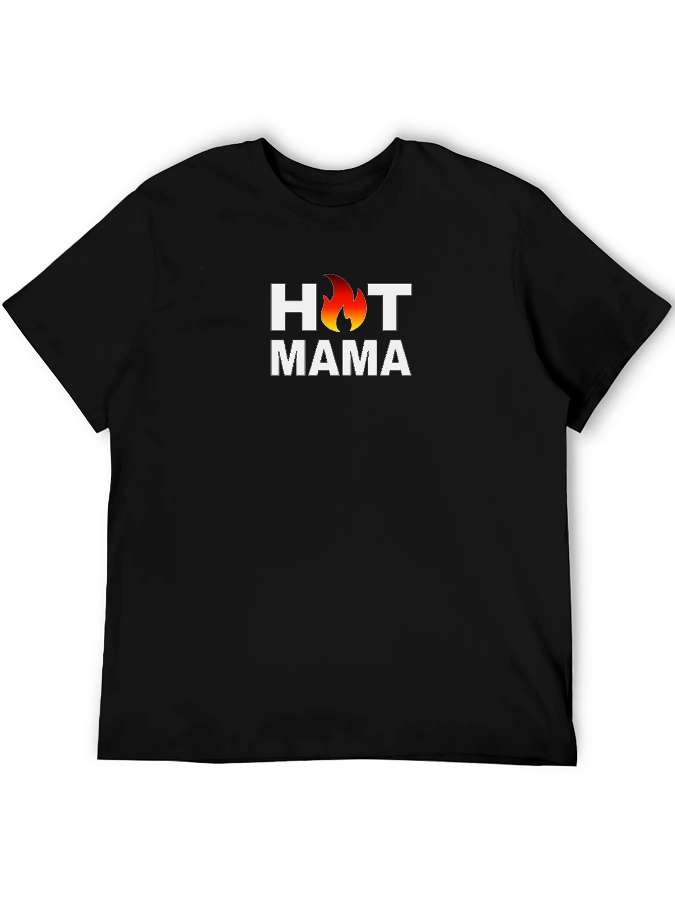 Hot Mama Graphic Tee - Black Cotton T-Shirt