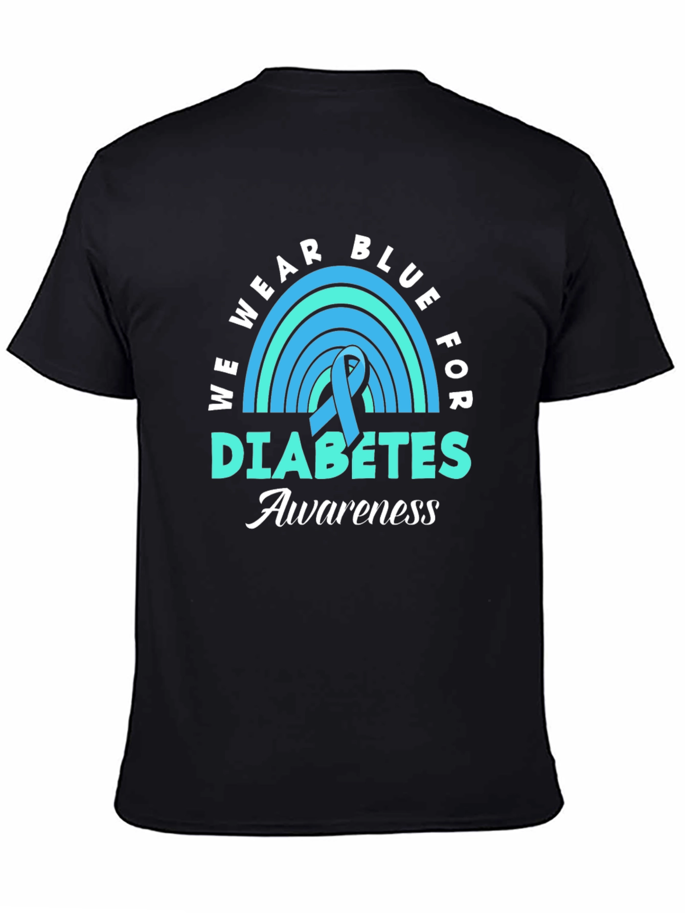 Blue Diabetes Awareness Ribbon T-Shirt