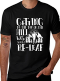Hiking Pun T-Shirt: Getting to The Top Relief
