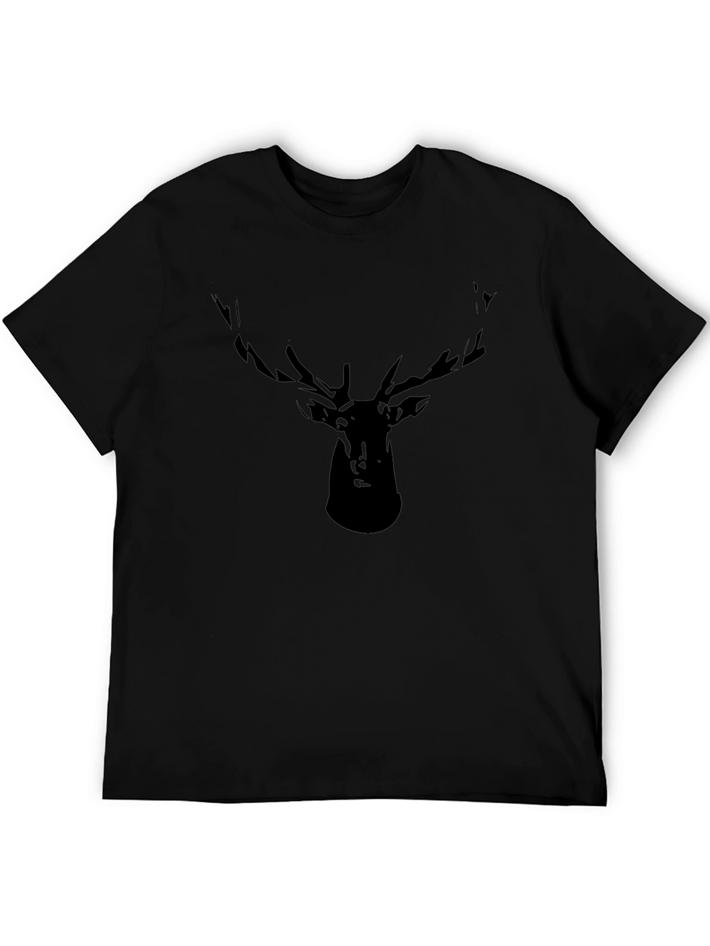 Black Deer Silhouette Graphic Tee