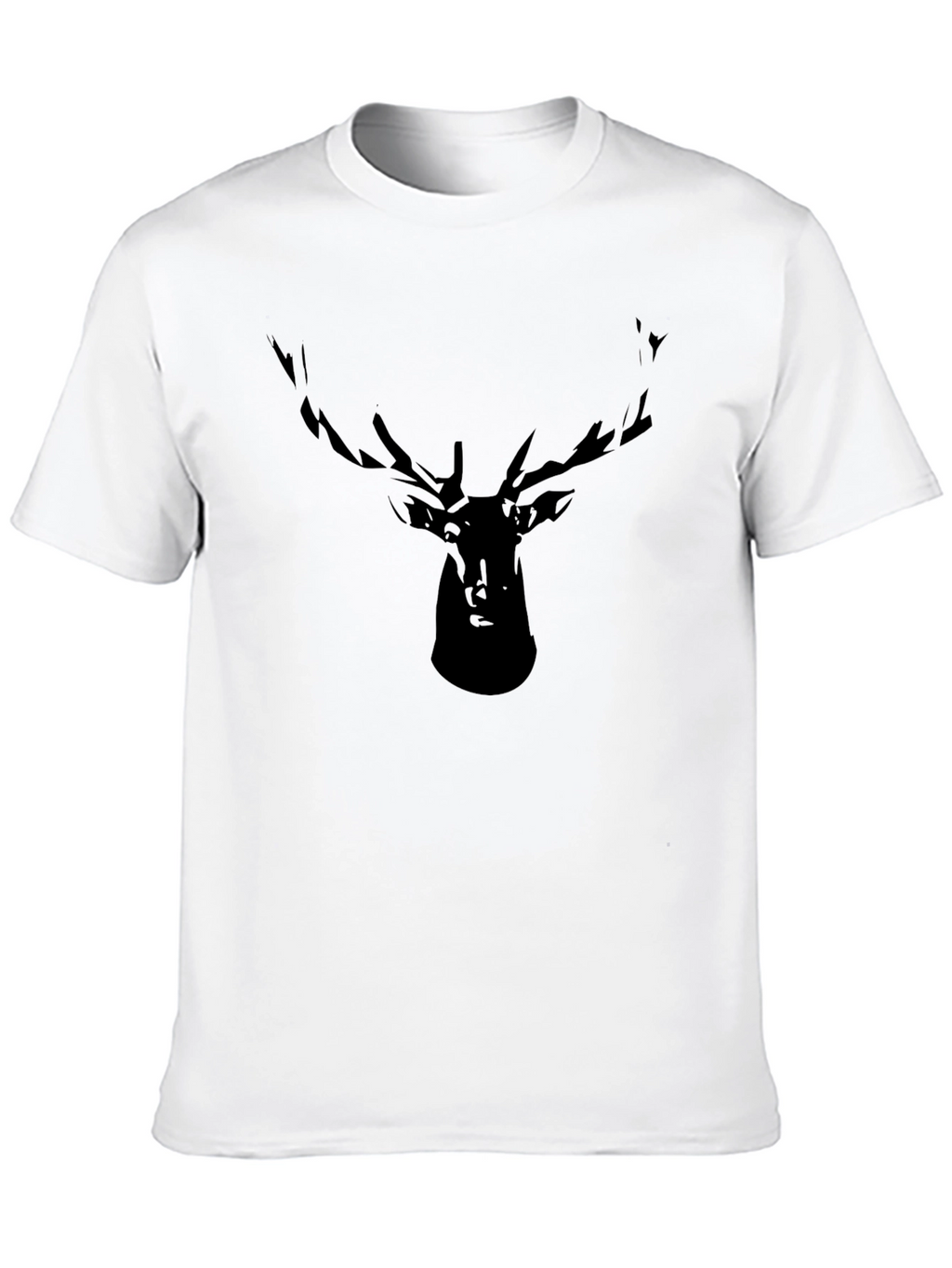 Black Deer Silhouette Graphic Tee