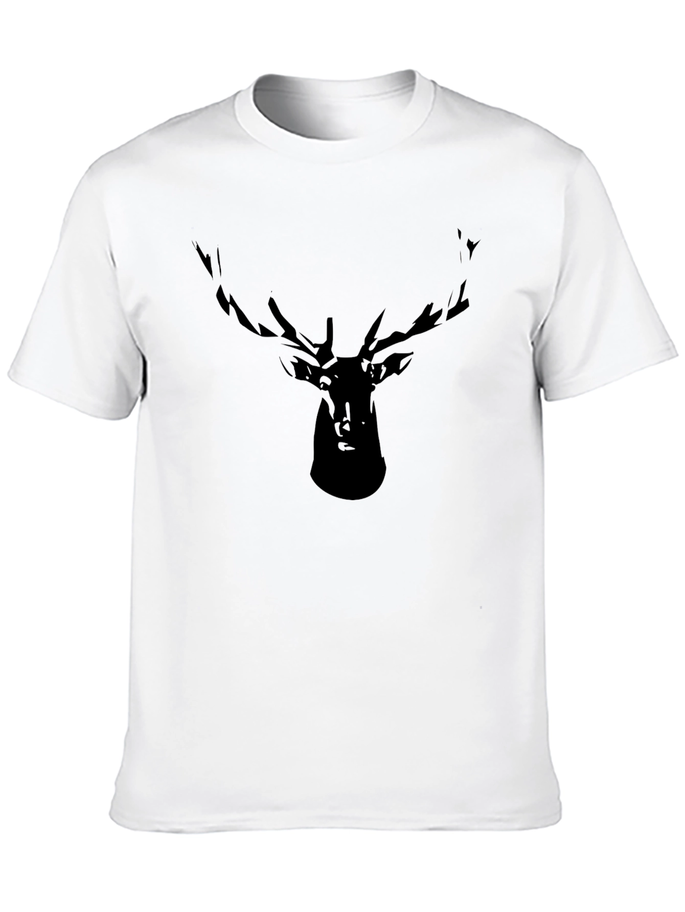 Black Deer Silhouette Graphic Tee