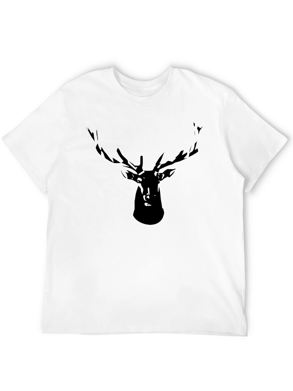 Black Deer Silhouette Graphic Tee