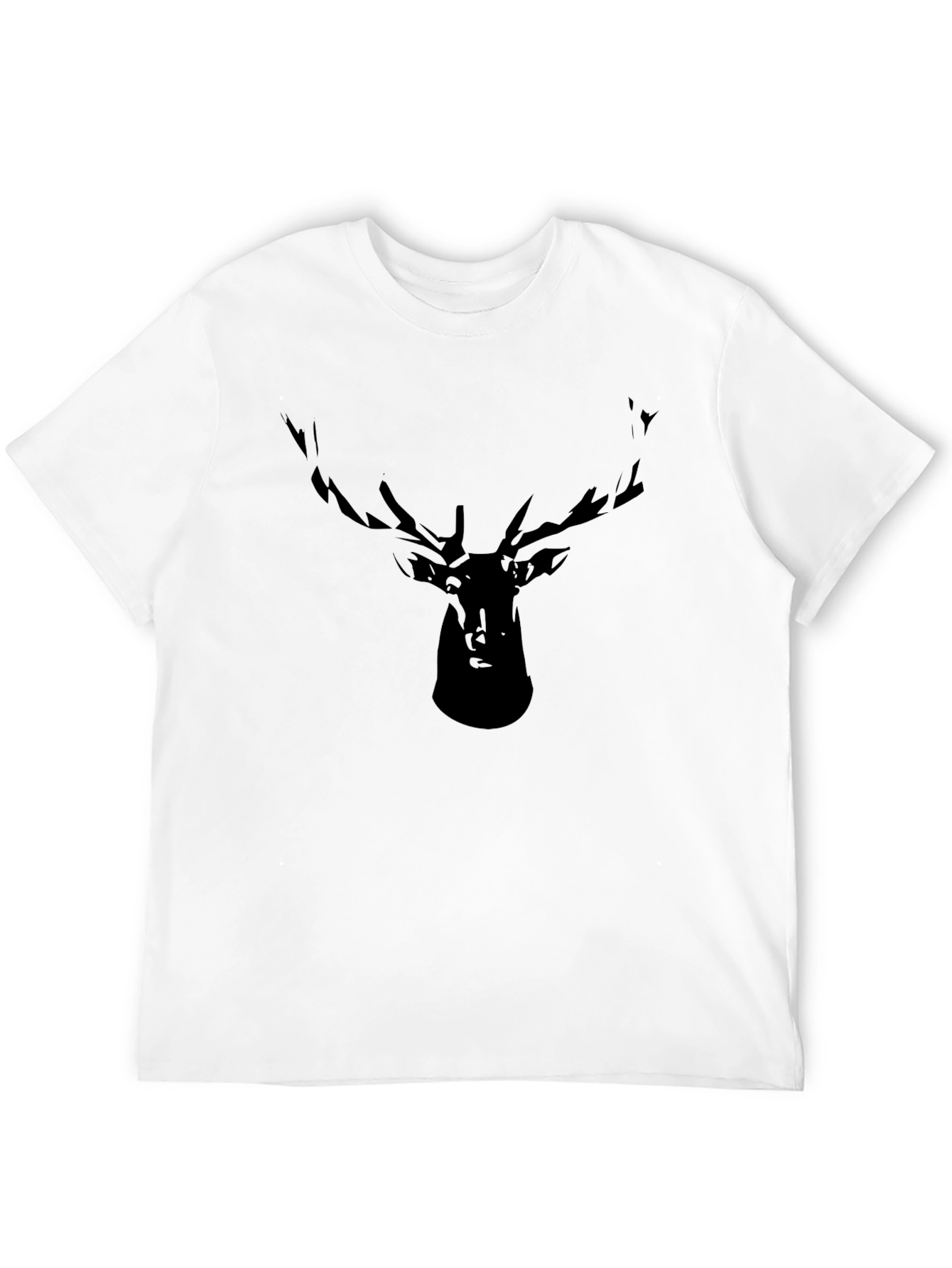 Black Deer Silhouette Graphic Tee