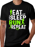 Eat Sleep Run Repeat T-Shirt - Runners Gift