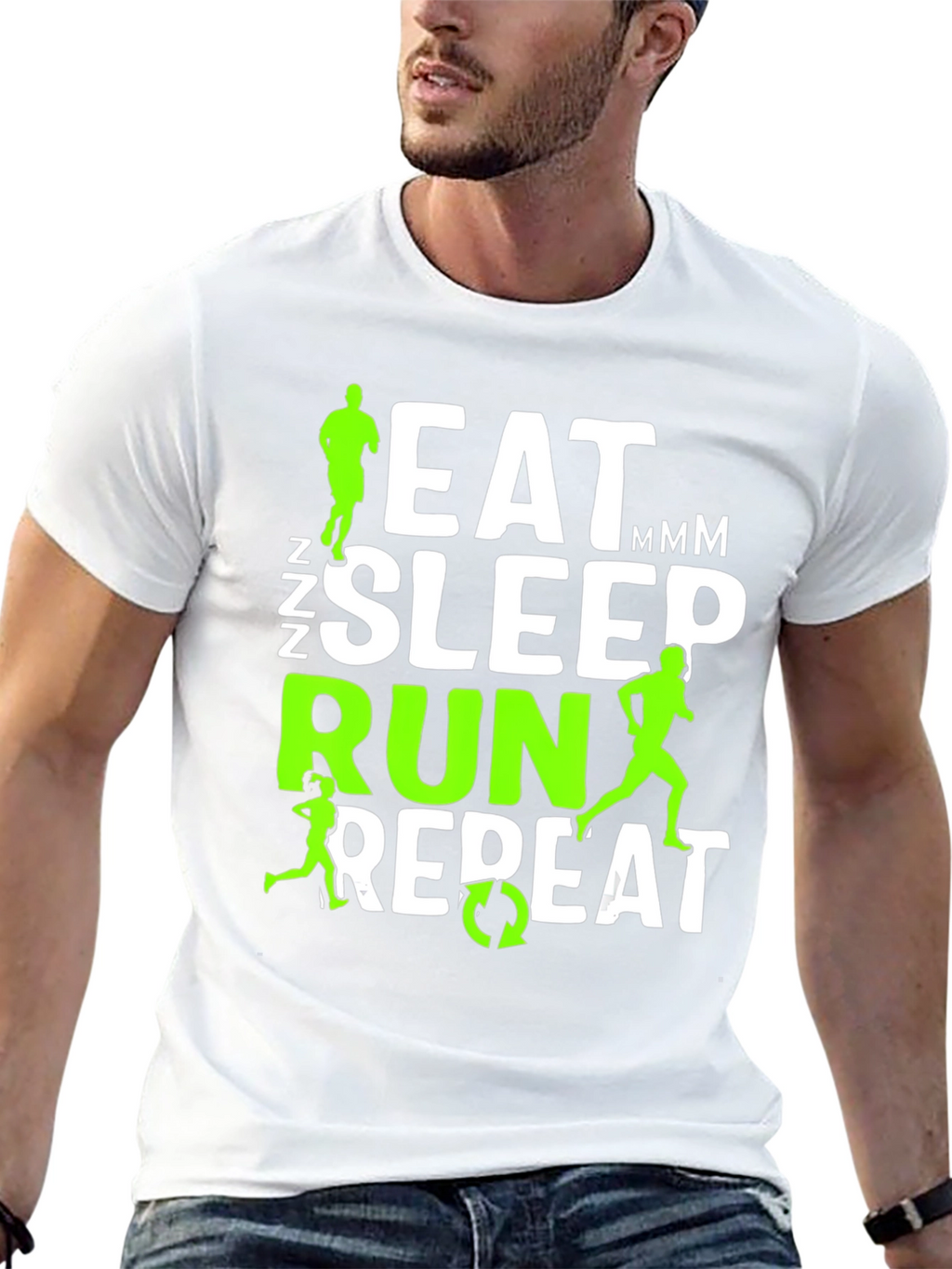 Eat Sleep Run Repeat T-Shirt - Runners Gift