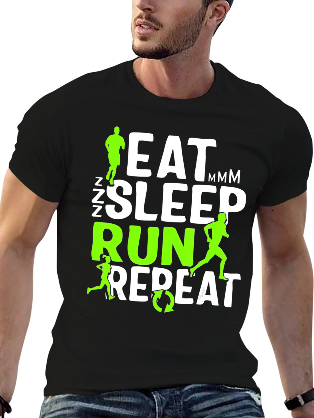 Eat Sleep Run Repeat T-Shirt - Runners Gift