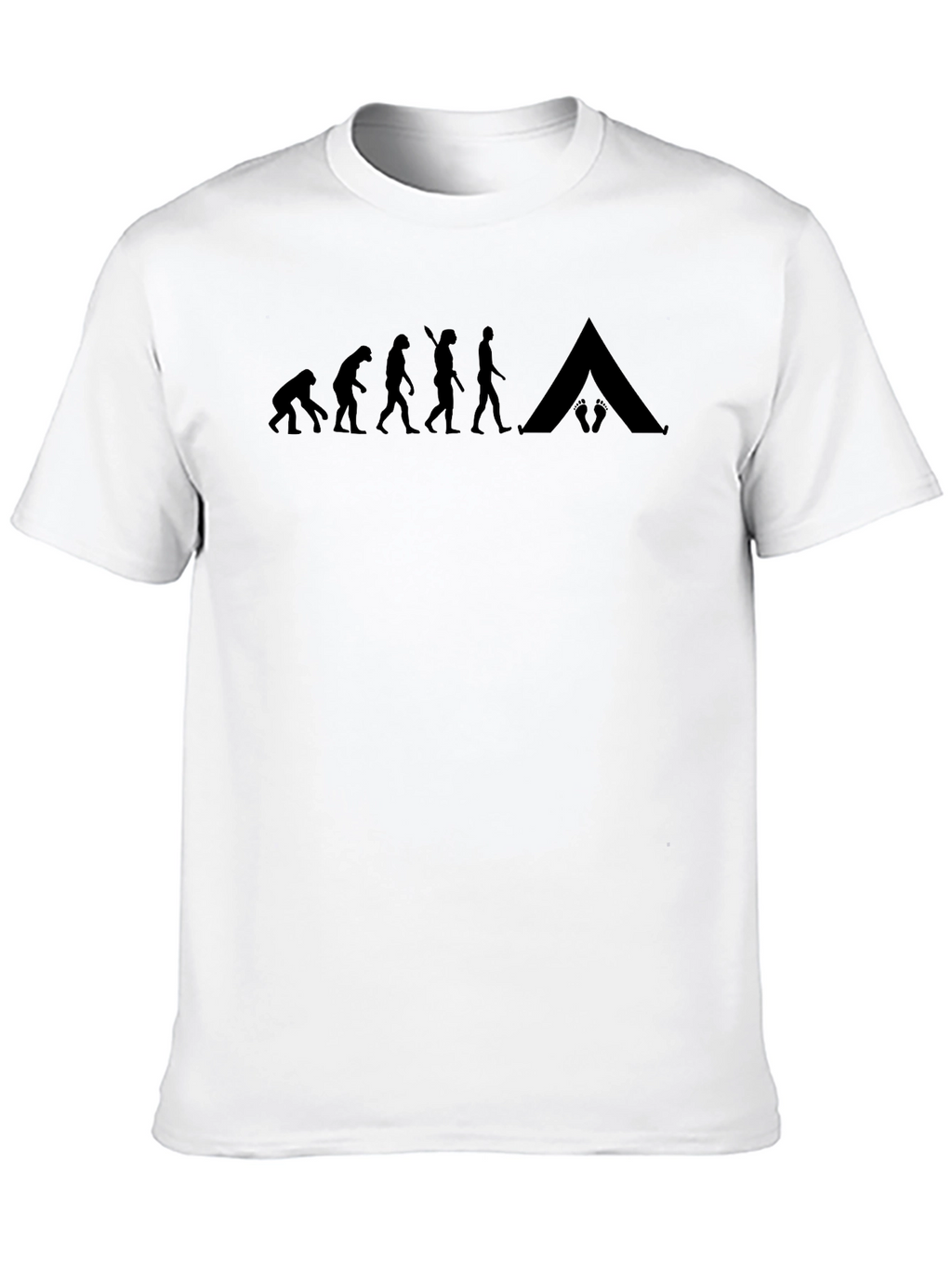 Evolution of Camping Black T-Shirt