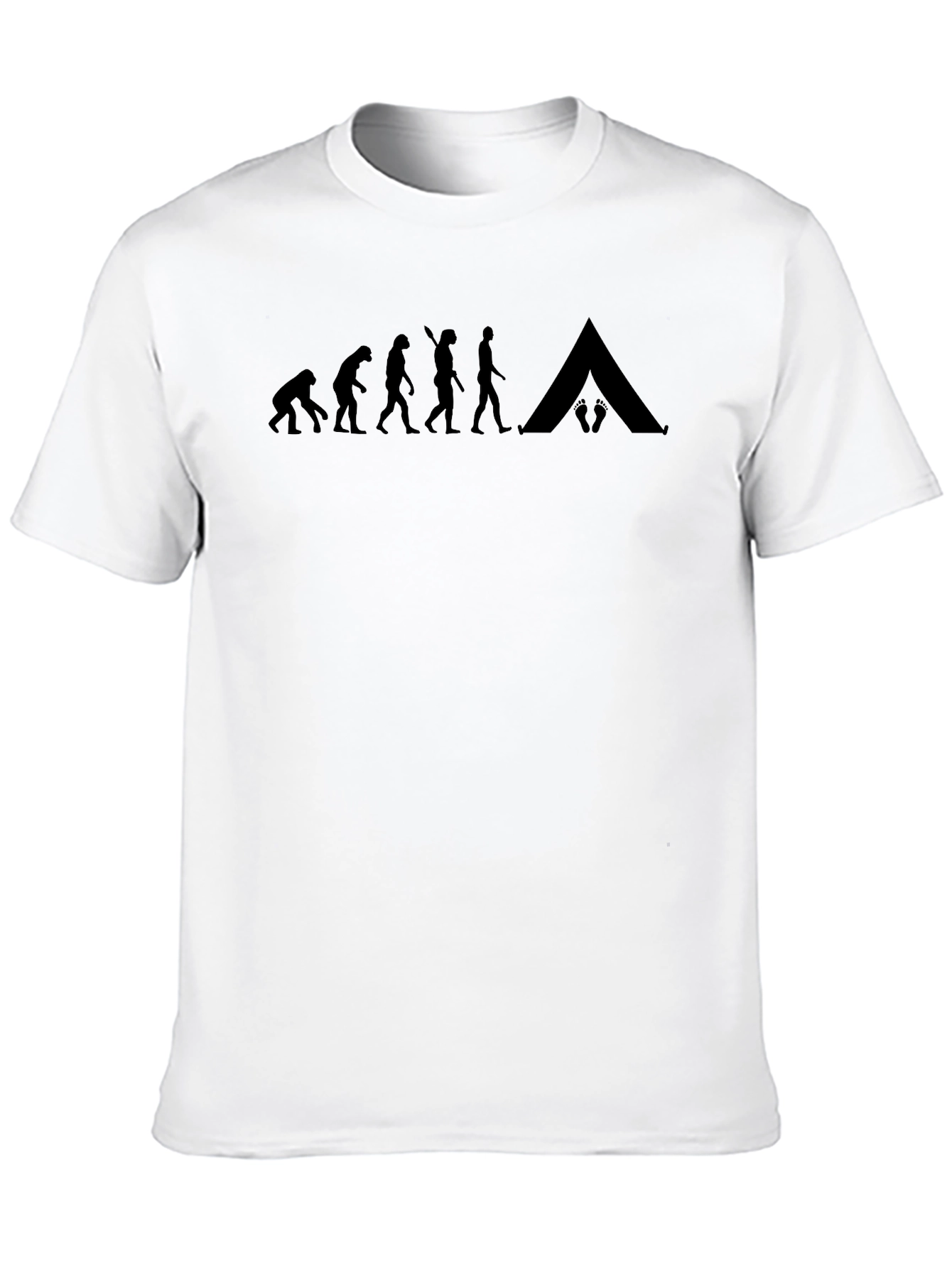 Evolution of Camping Black T-Shirt