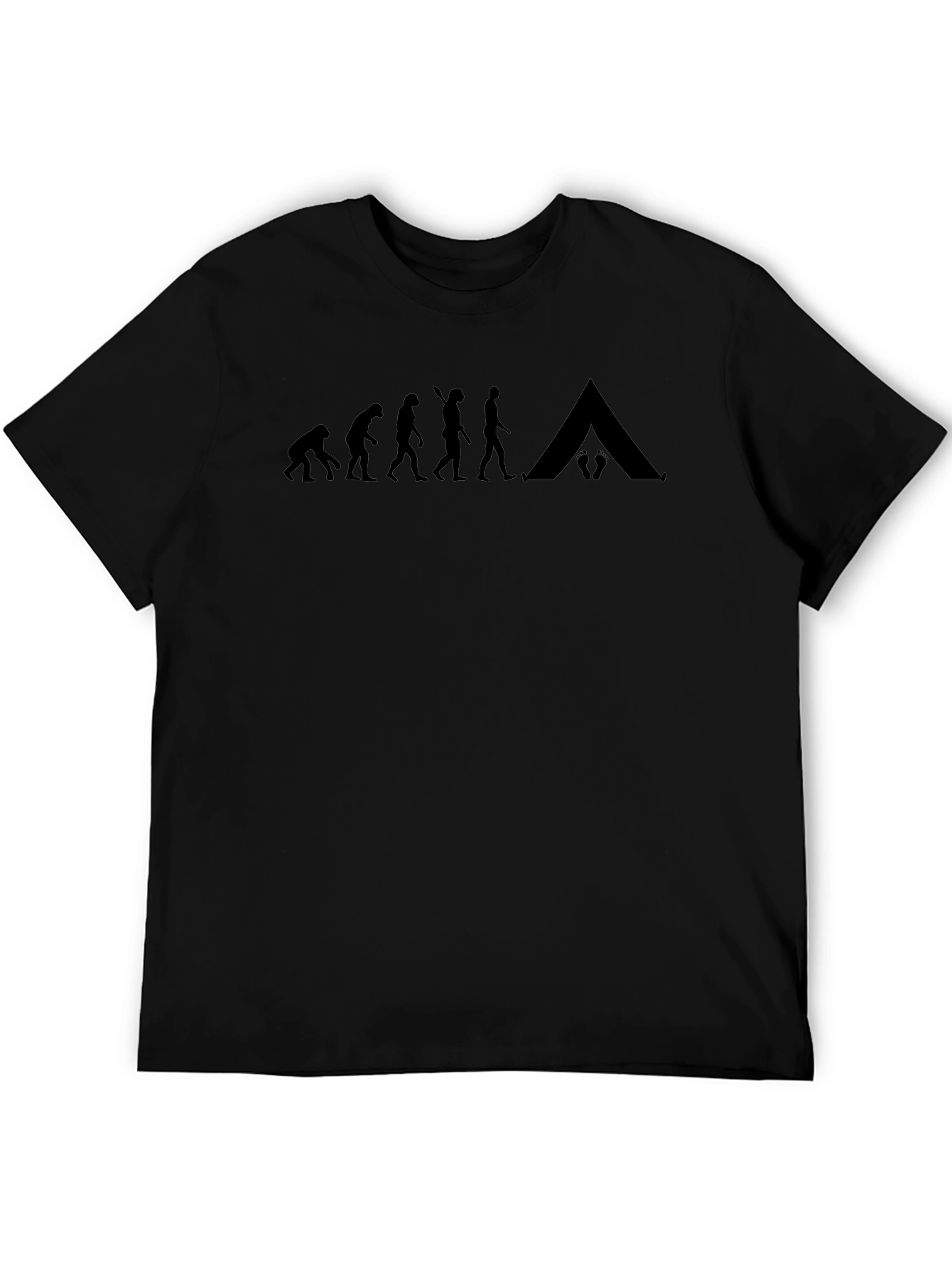 Evolution of Camping Black T-Shirt