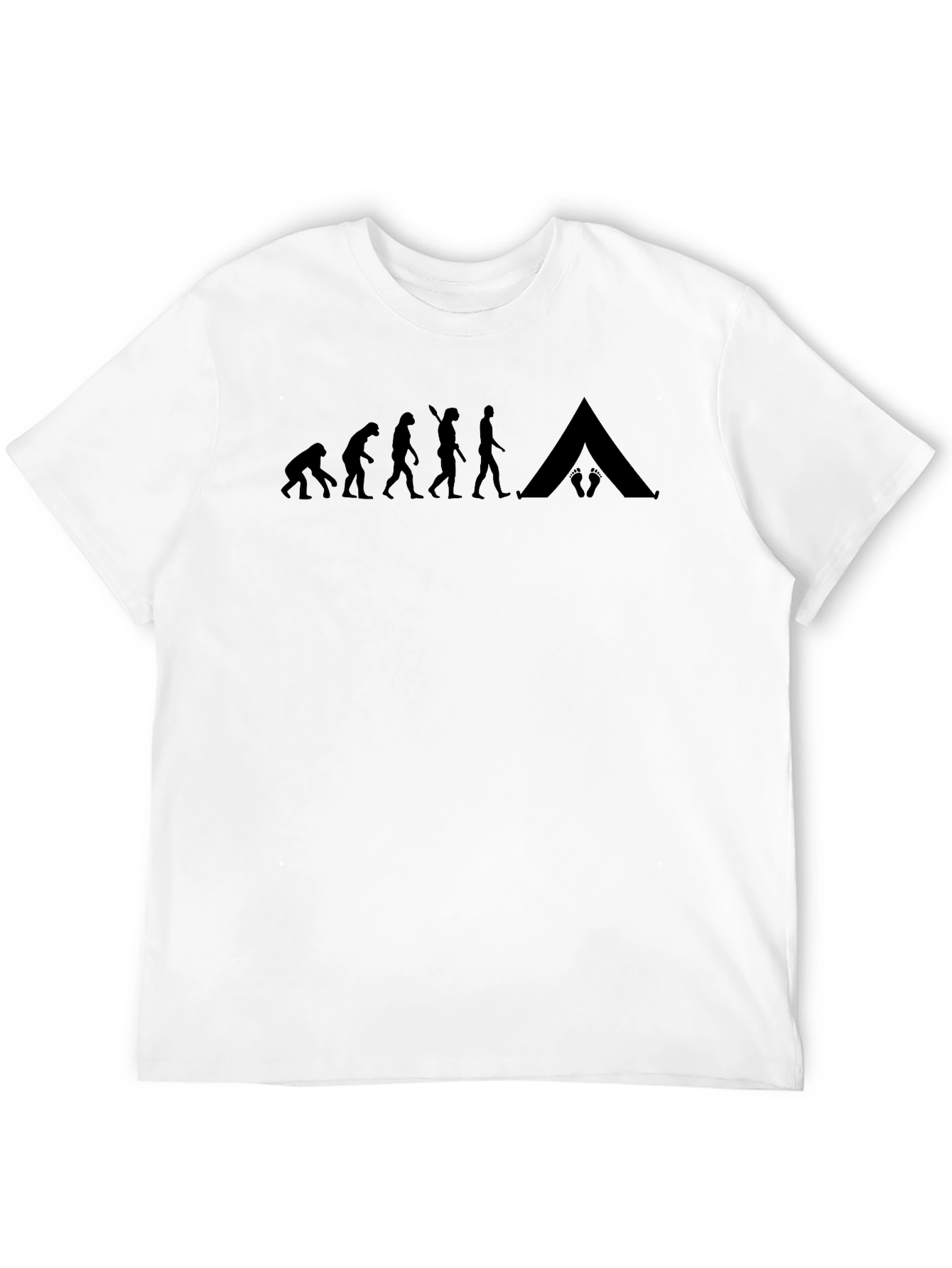 Evolution of Camping Black T-Shirt