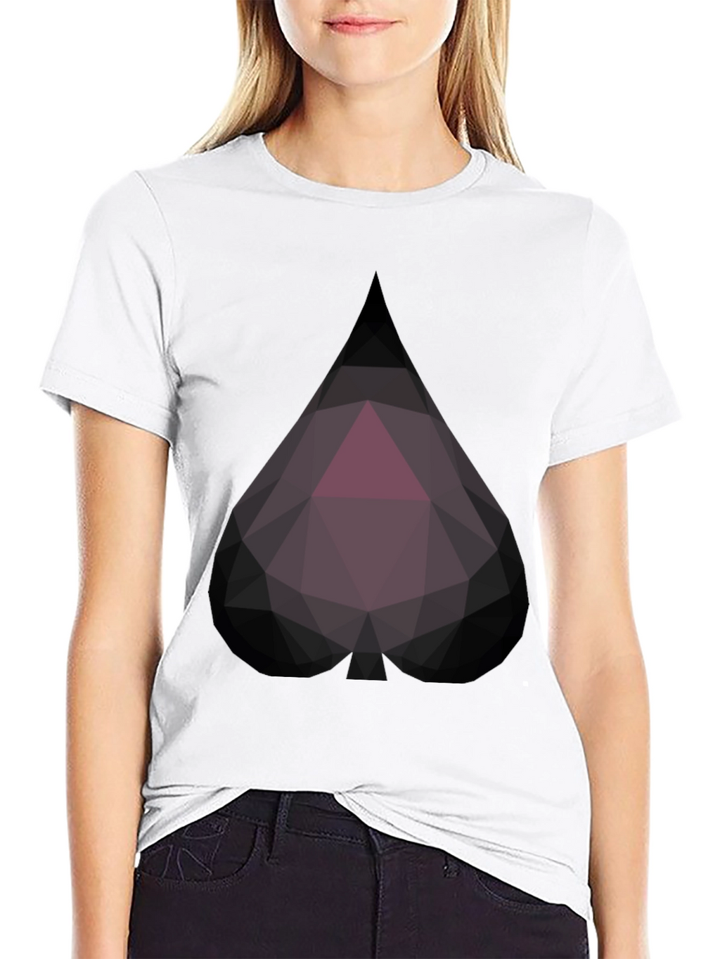 Geometric Spade Tee - Modern Style