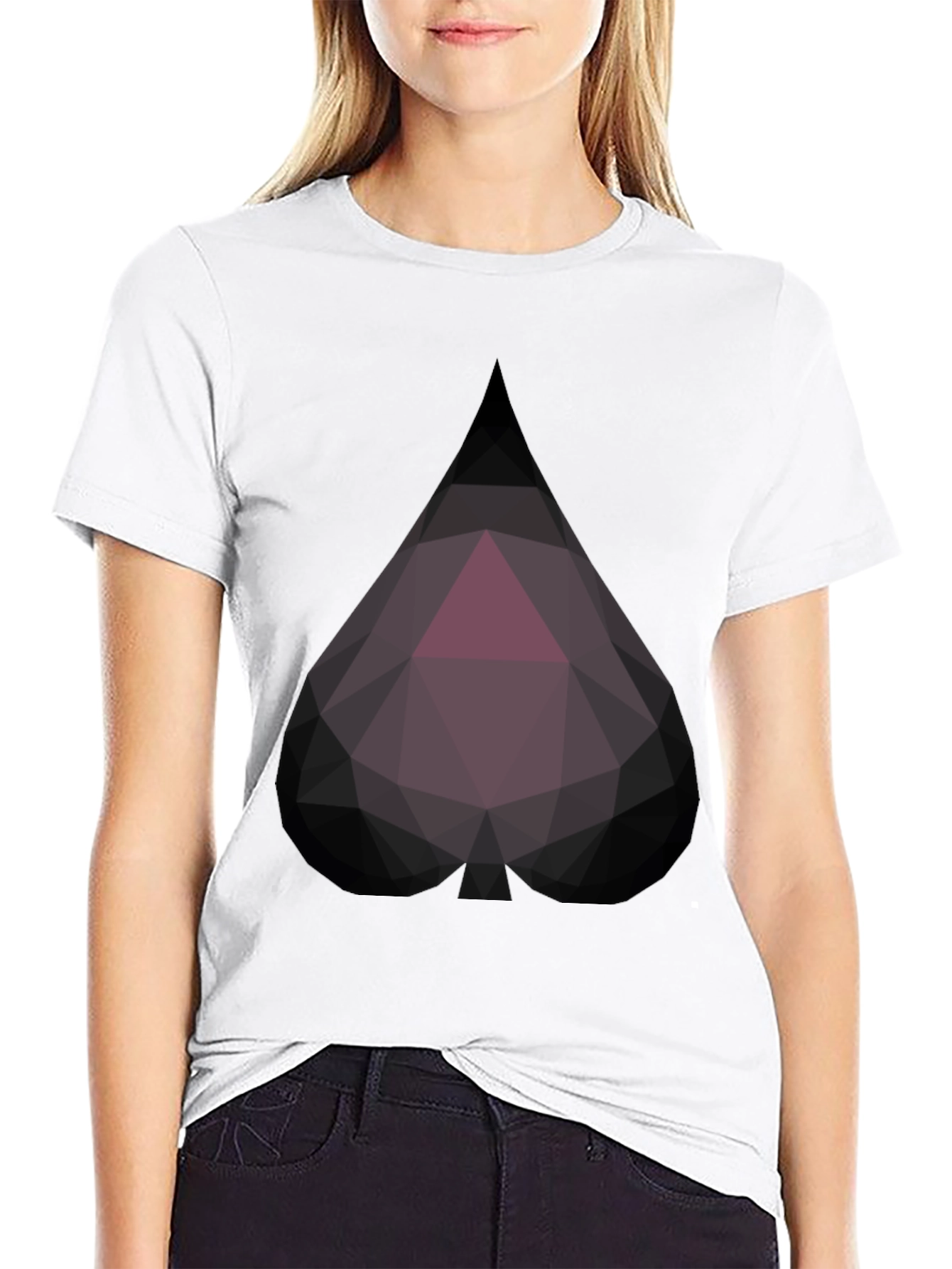 Geometric Spade Tee - Modern Style