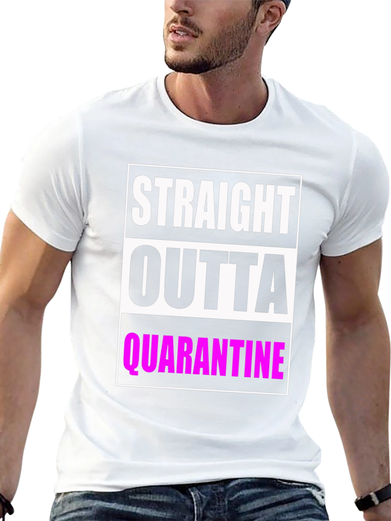 Straight Outta Quarantine Graphic T-Shirt