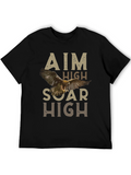Aim High Soar High Eagle Graphic Tee