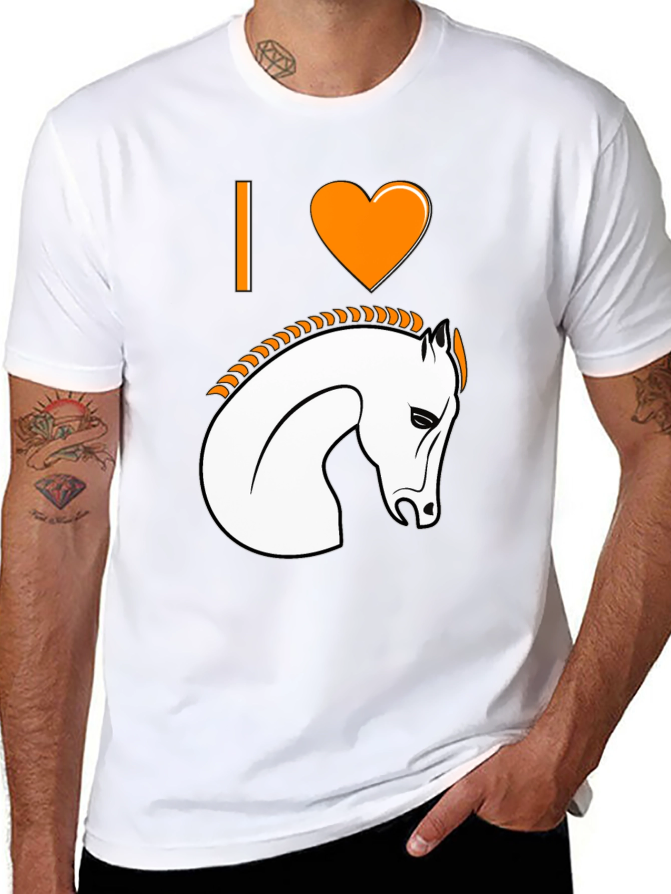 I Heart Horses Graphic T-Shirt