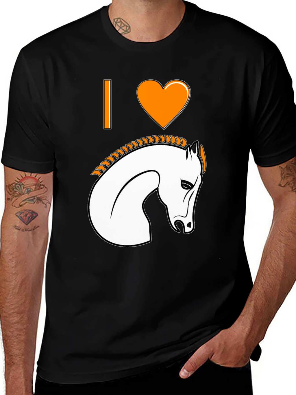 I Heart Horses Graphic T-Shirt