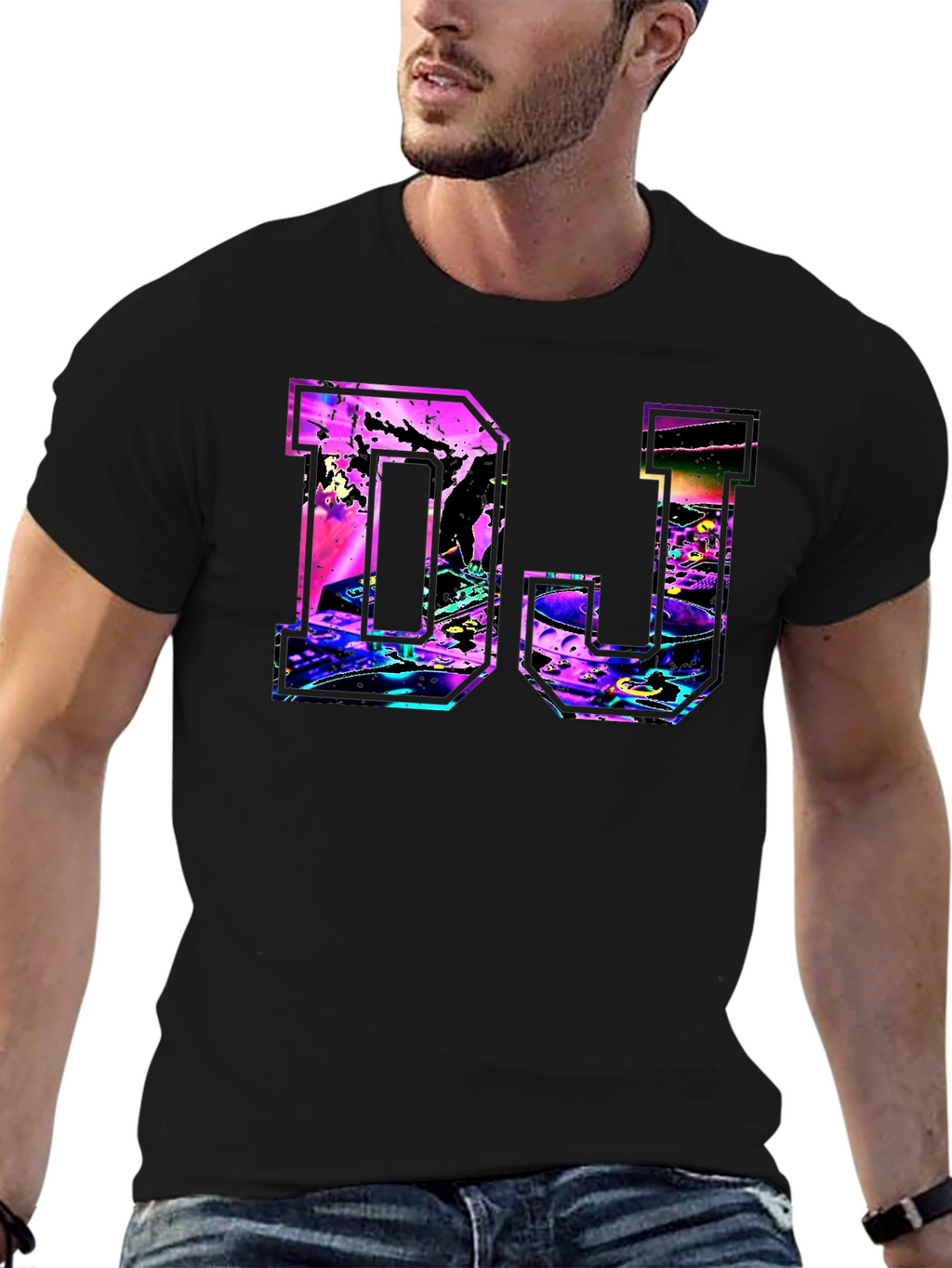 DJ Graphic T-Shirt - Black Tee